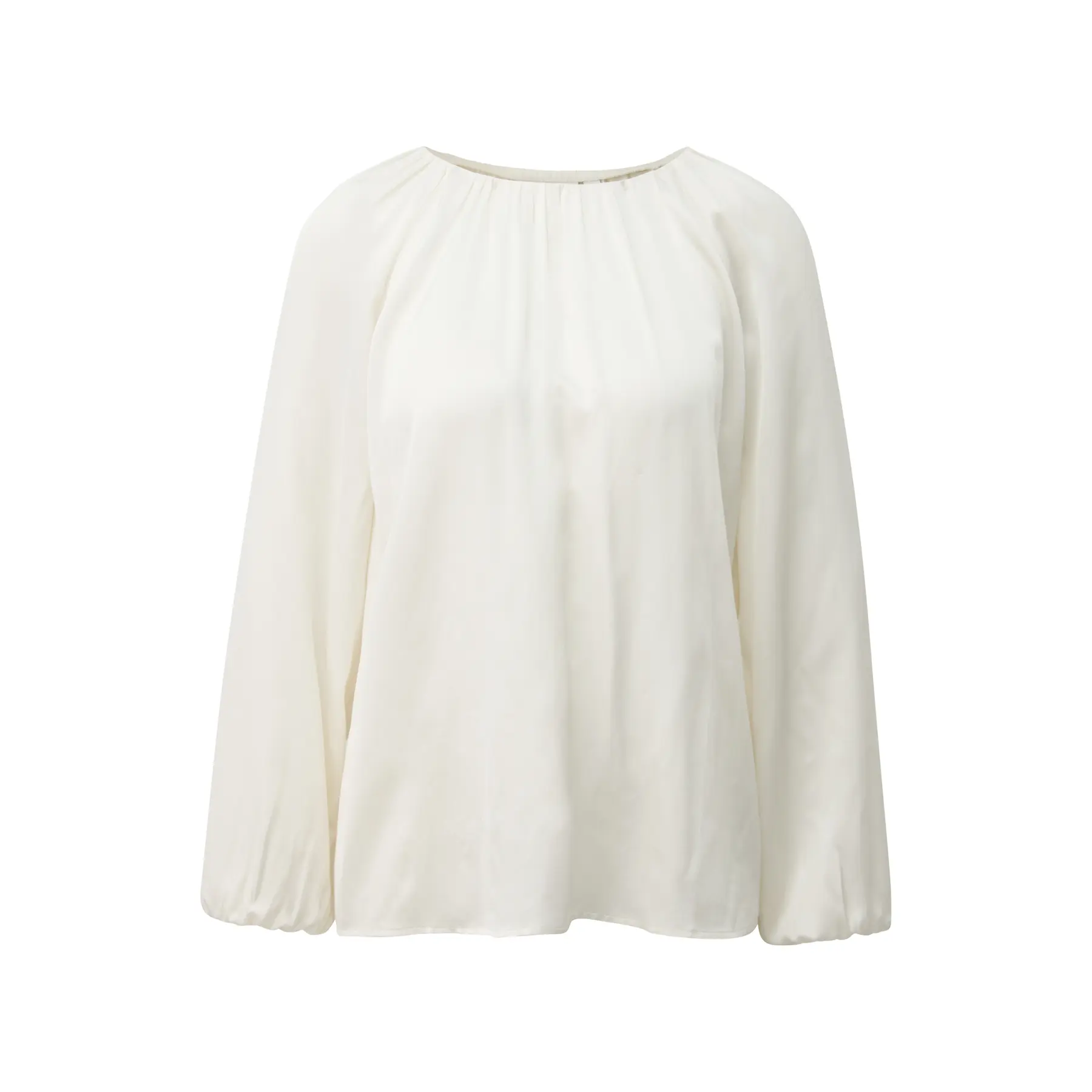 Blouse met verfijnde plooien en ruches dames COMMA