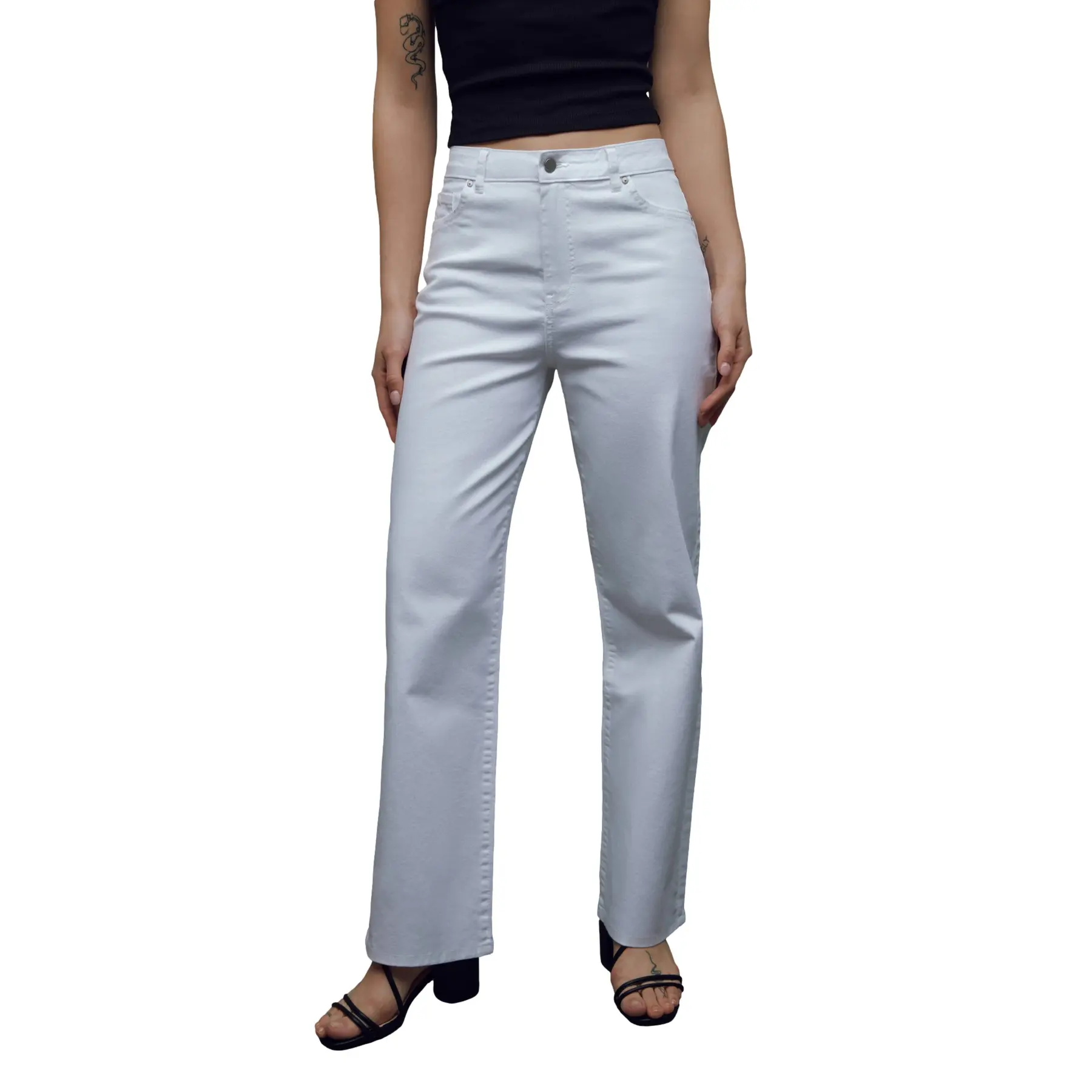 Jeans a gamba larga donna  Con-419