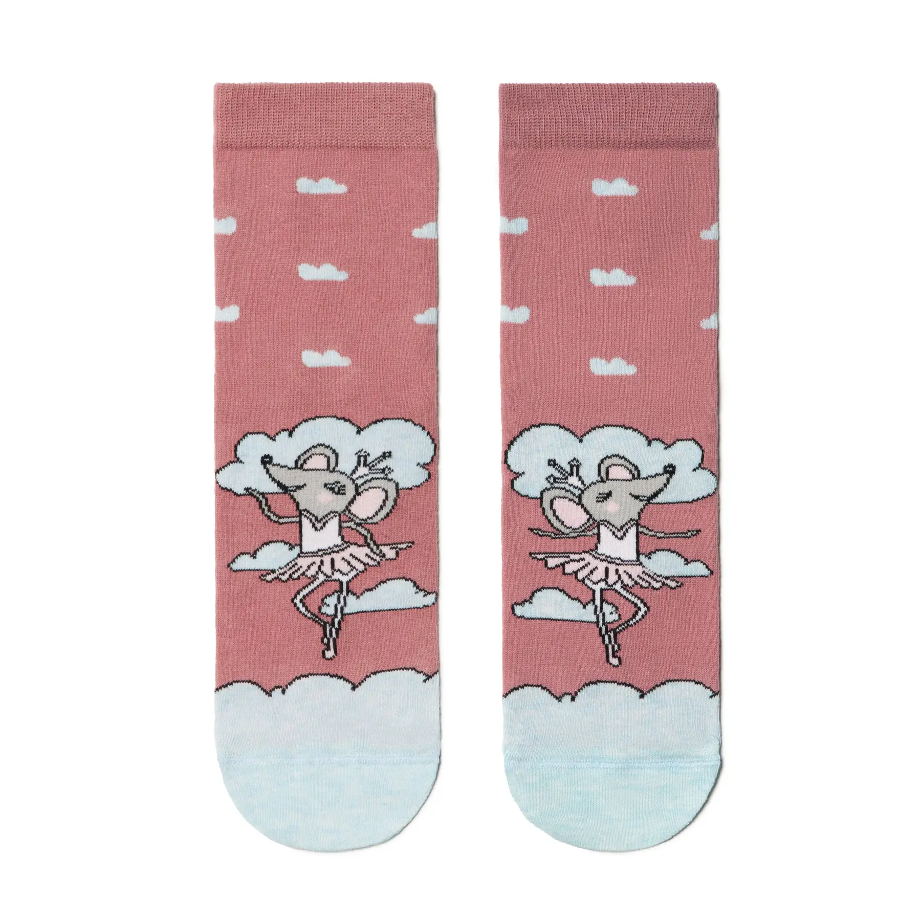 Socken mit Ballerina-Mausmotiven Damen Conte Elegant Happy