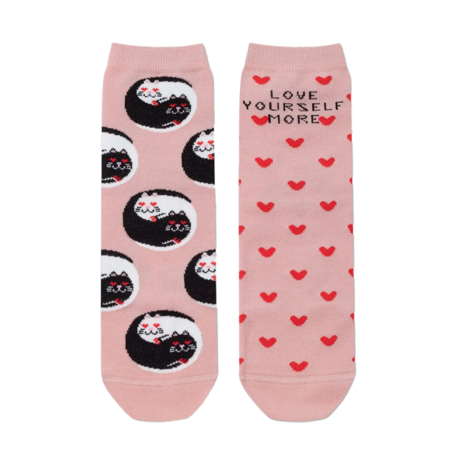 Damen Baumwollsocken Conte Elegant Happy with "Love yourself"