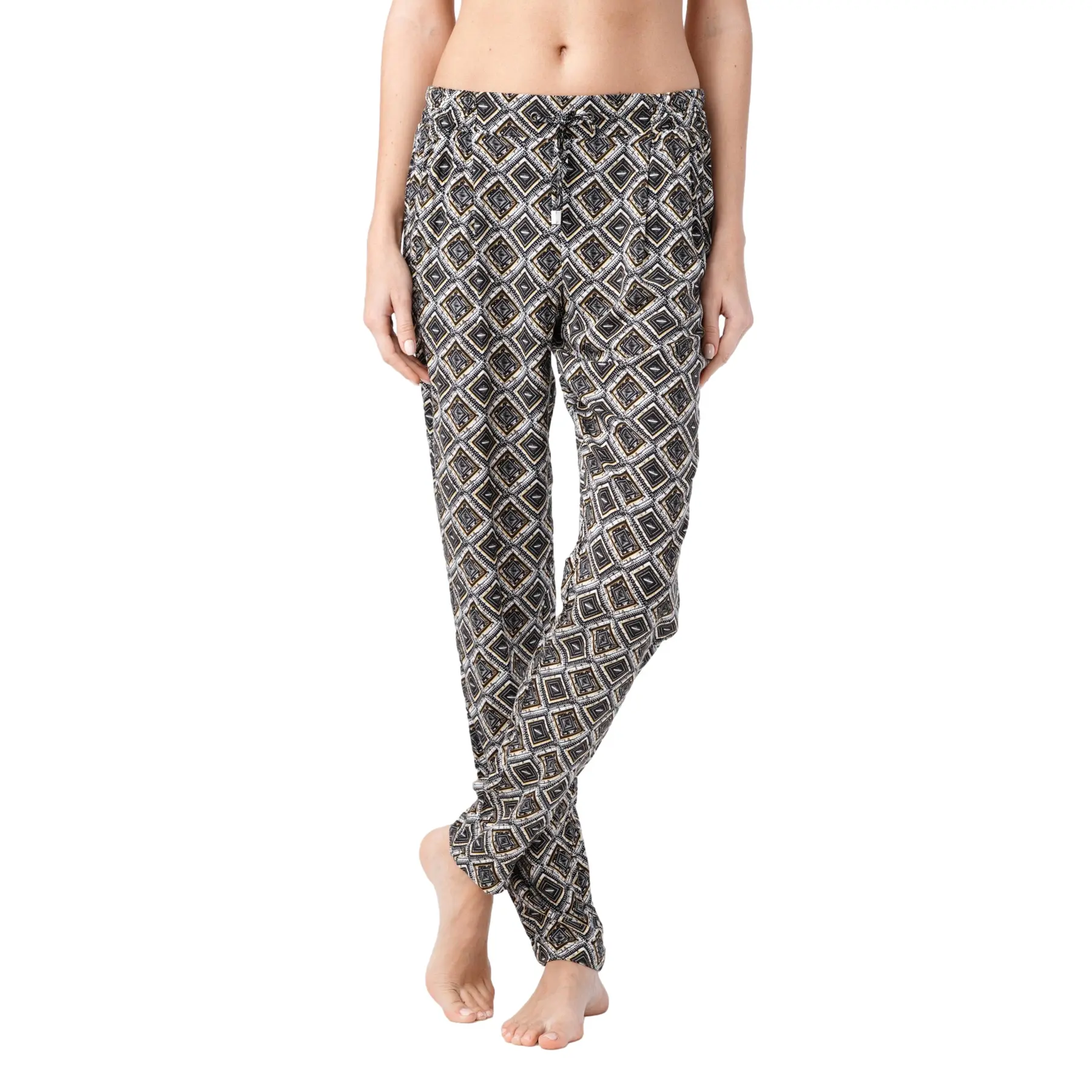 Pantaloni in tessuto stampato donna  Chantal