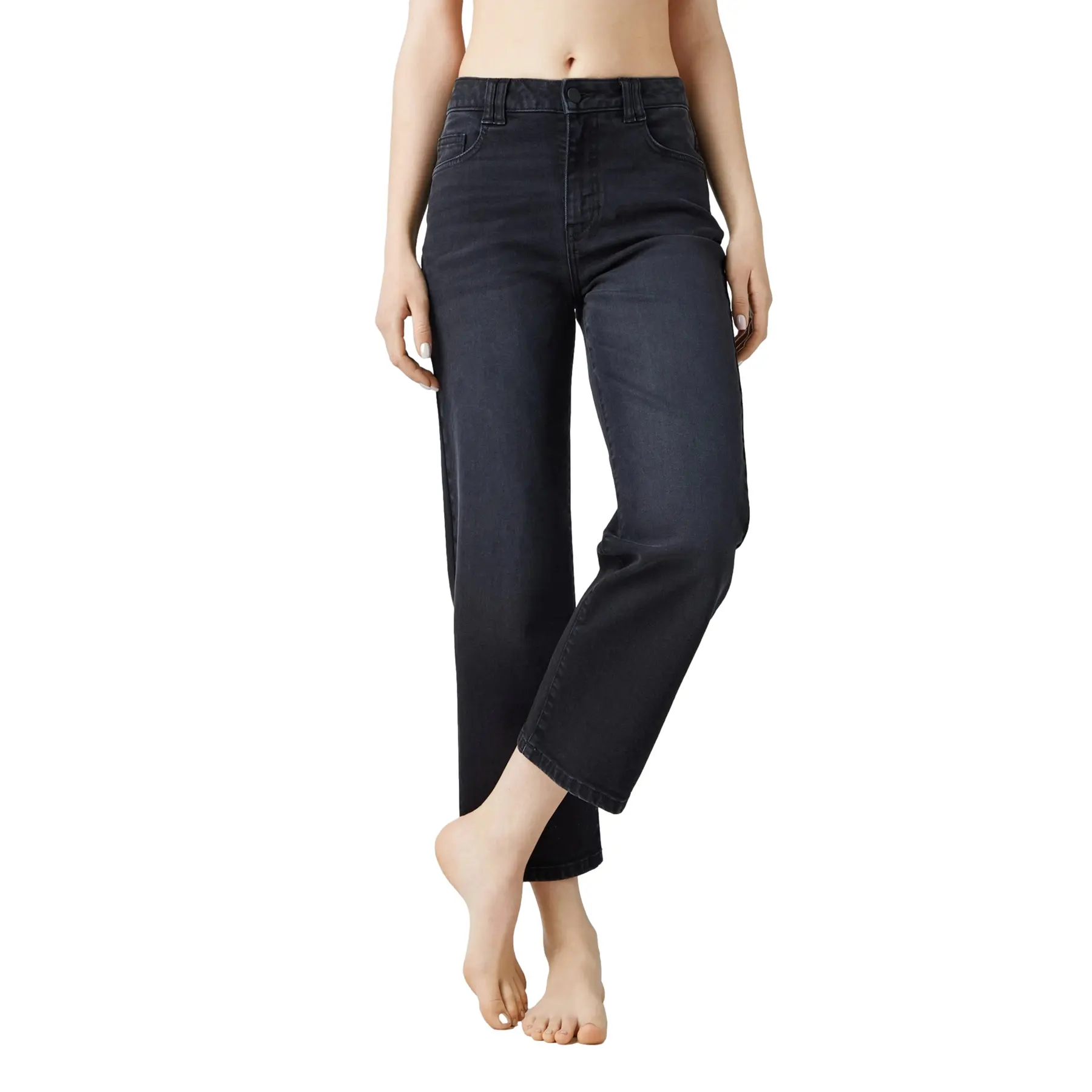 Jeans a gamba larga donna  Con-367