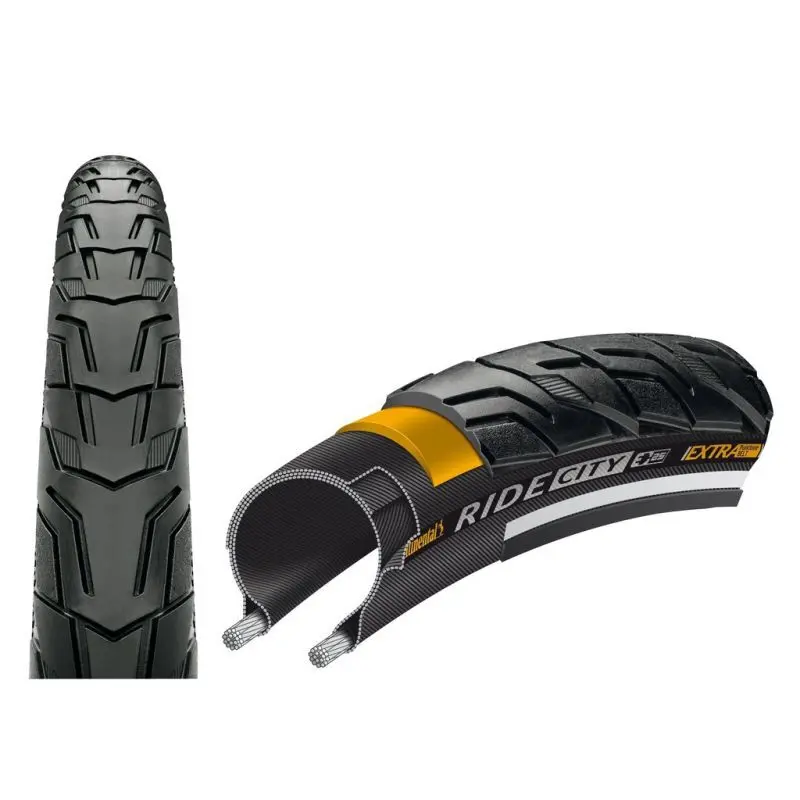 Velo Store - UK Rigid tire with reflective Continental Ride City 47-559 | Extra 10% off with Subscription, Postage £16.79 to UK Fedex.