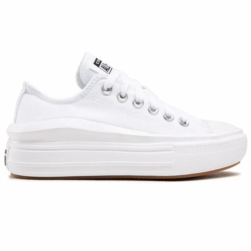 0194432729285 - CONVERSE Chuck Taylor All Star Move OX Sneaker Damen in white-white-white