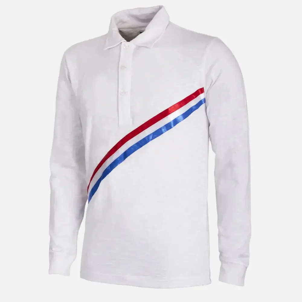 Retro-Fußballtrikot Niederlande 1905 - Blanc - male - Size: L