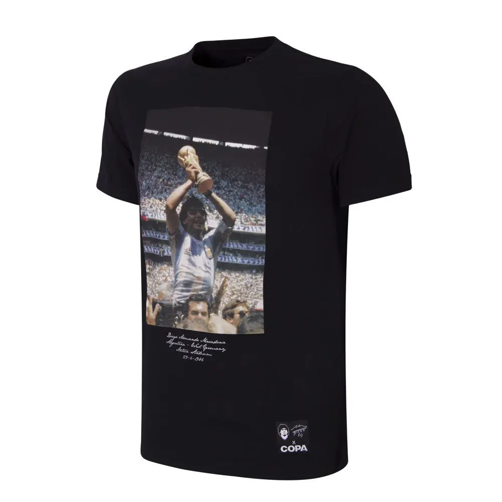 Copa Football T-Shirt Argentinien Weltmeisterschaft 1986 Copa Maradona X Célebration