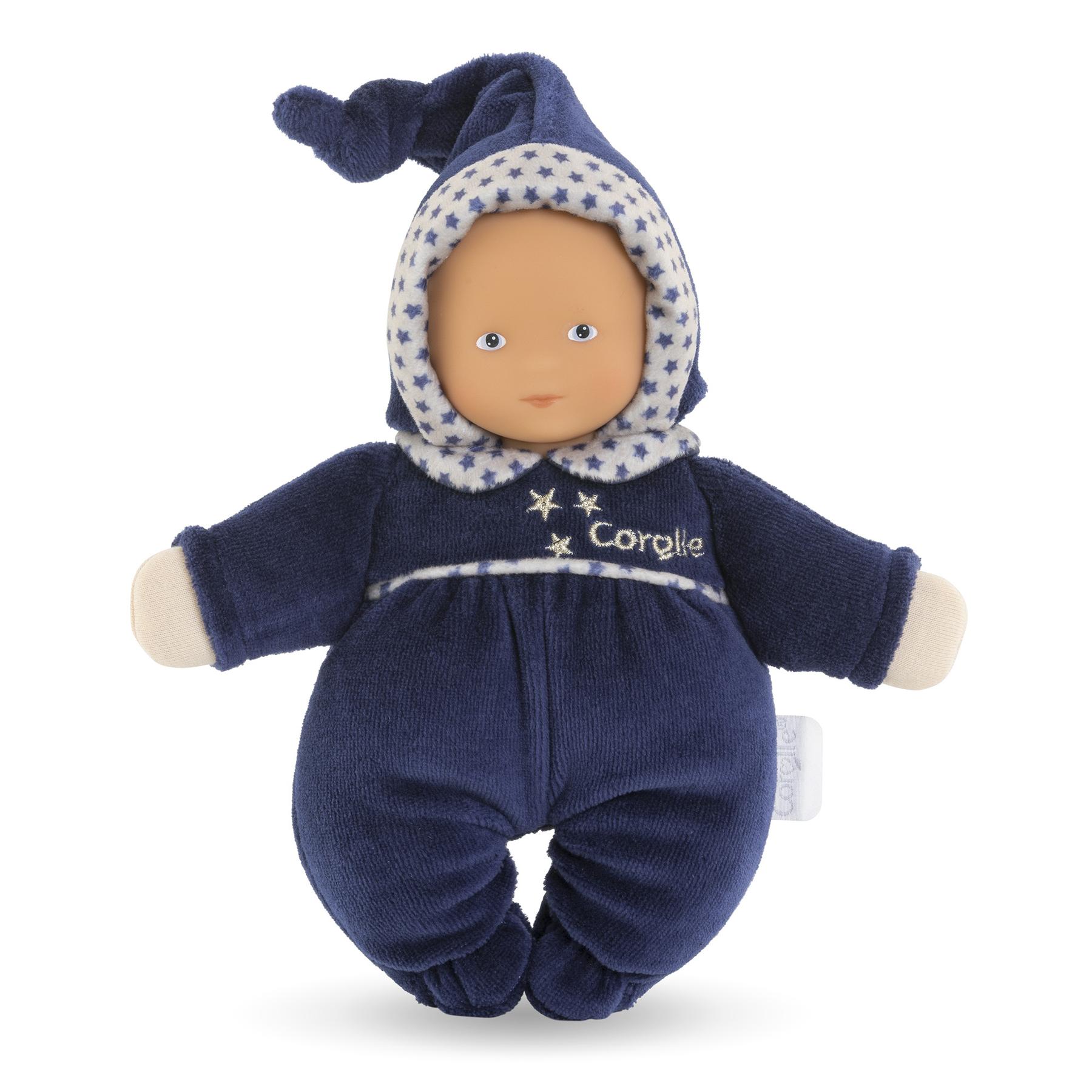 4062013060040 - - Mon Doudou Babidoux Navy Blue Starry Dreams Baby Doll 20cm