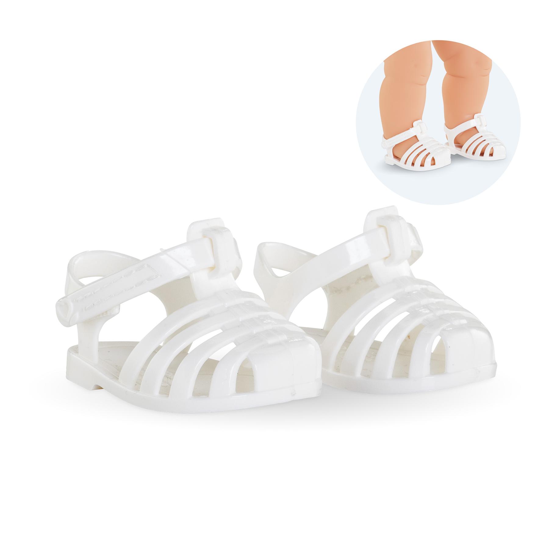 4062013141619 - Mon Grand Poupon Sandals White 36cm