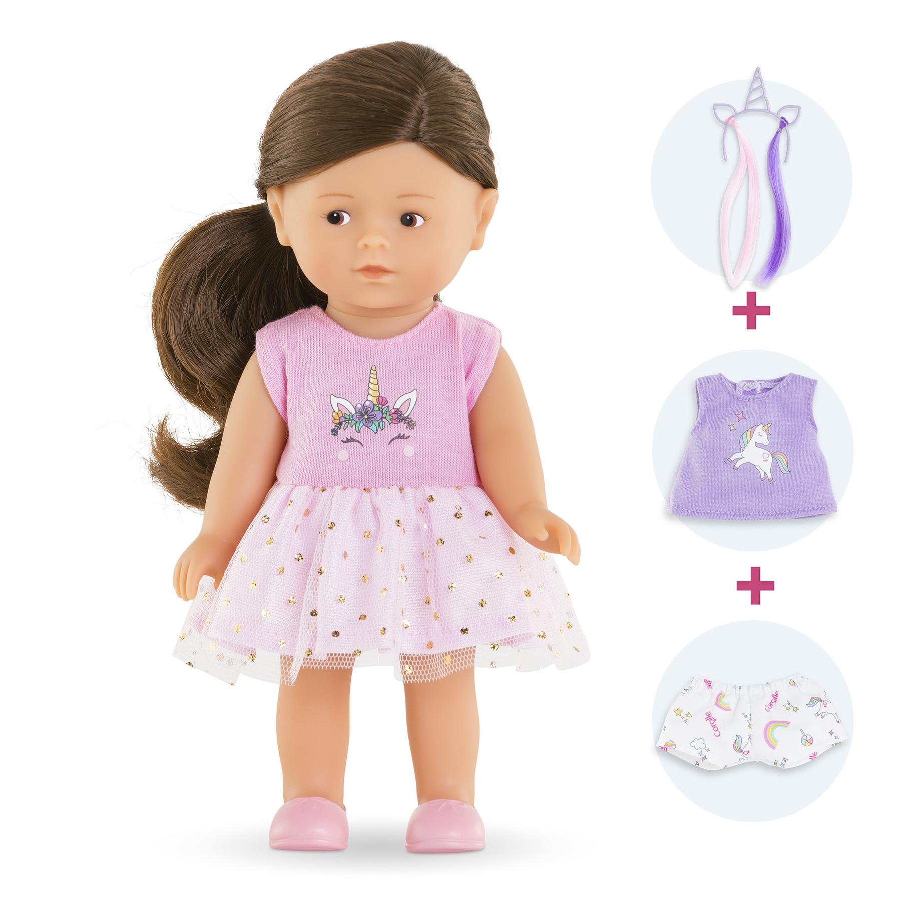 4062013240145 - Mini Corrolines Romy Unicorn Doll 20cm