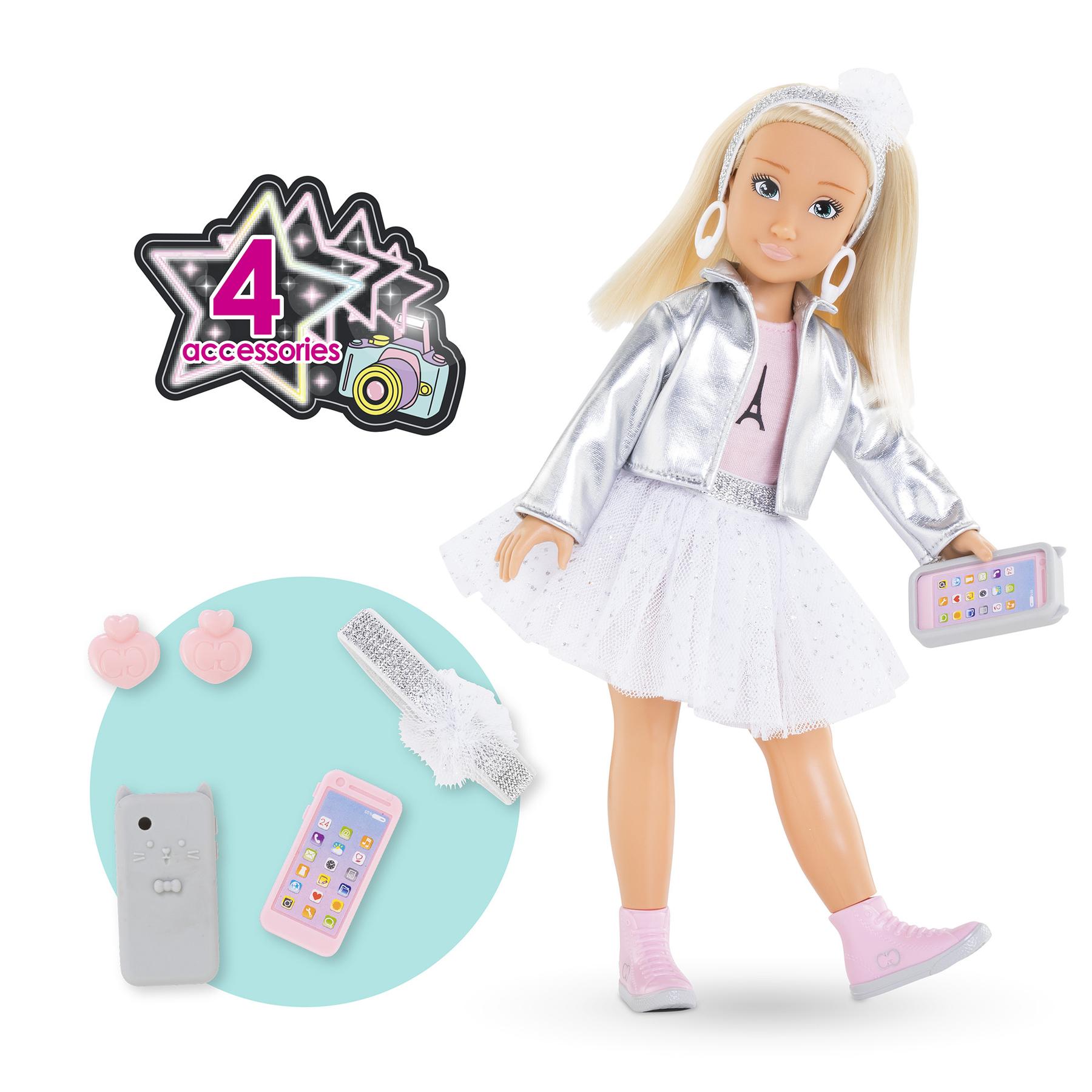 4062013600154 - Ankleidepuppe VALENTINE PARIS FASHION (28cm) mit Zubehör