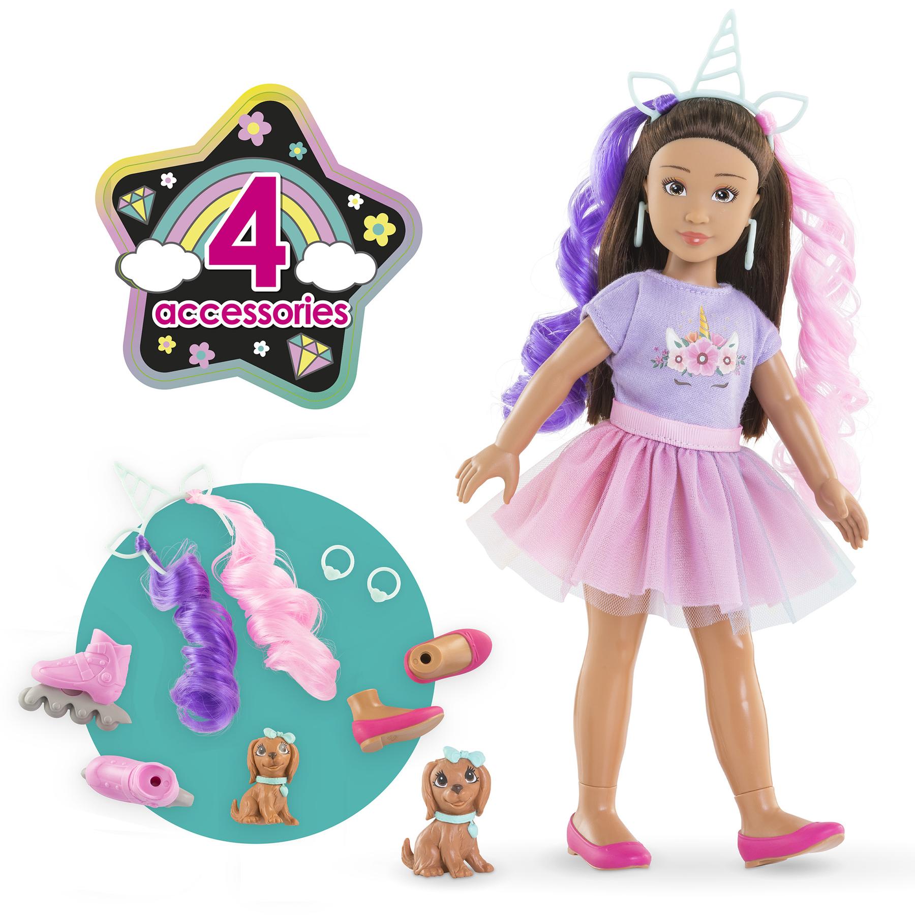 4062013600253 - Girls - Luna Unicorn Fashion Doll Set
