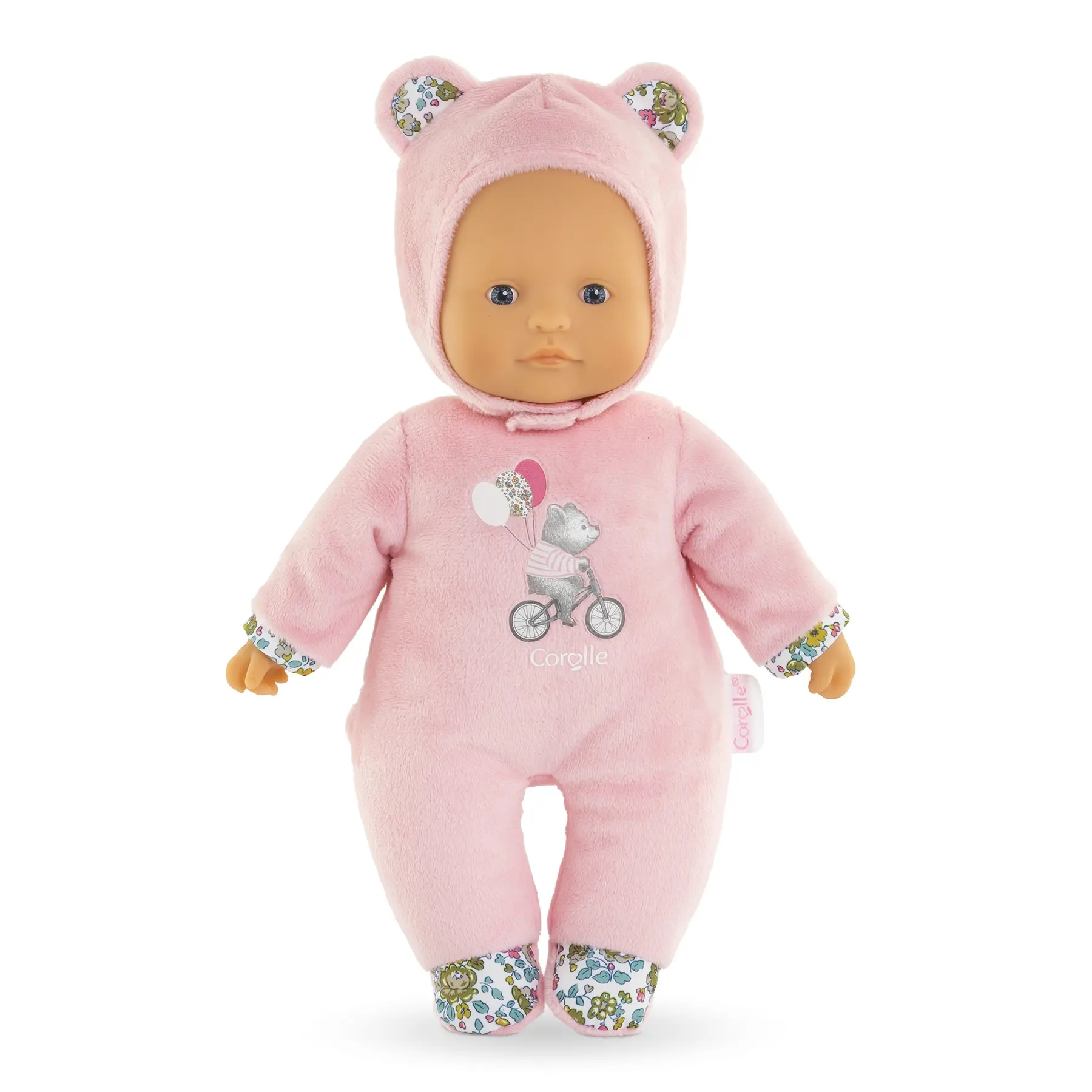 4062013100708 - Mon Doudou Sweet Heart Baby Doll - Pink Bear 30cm