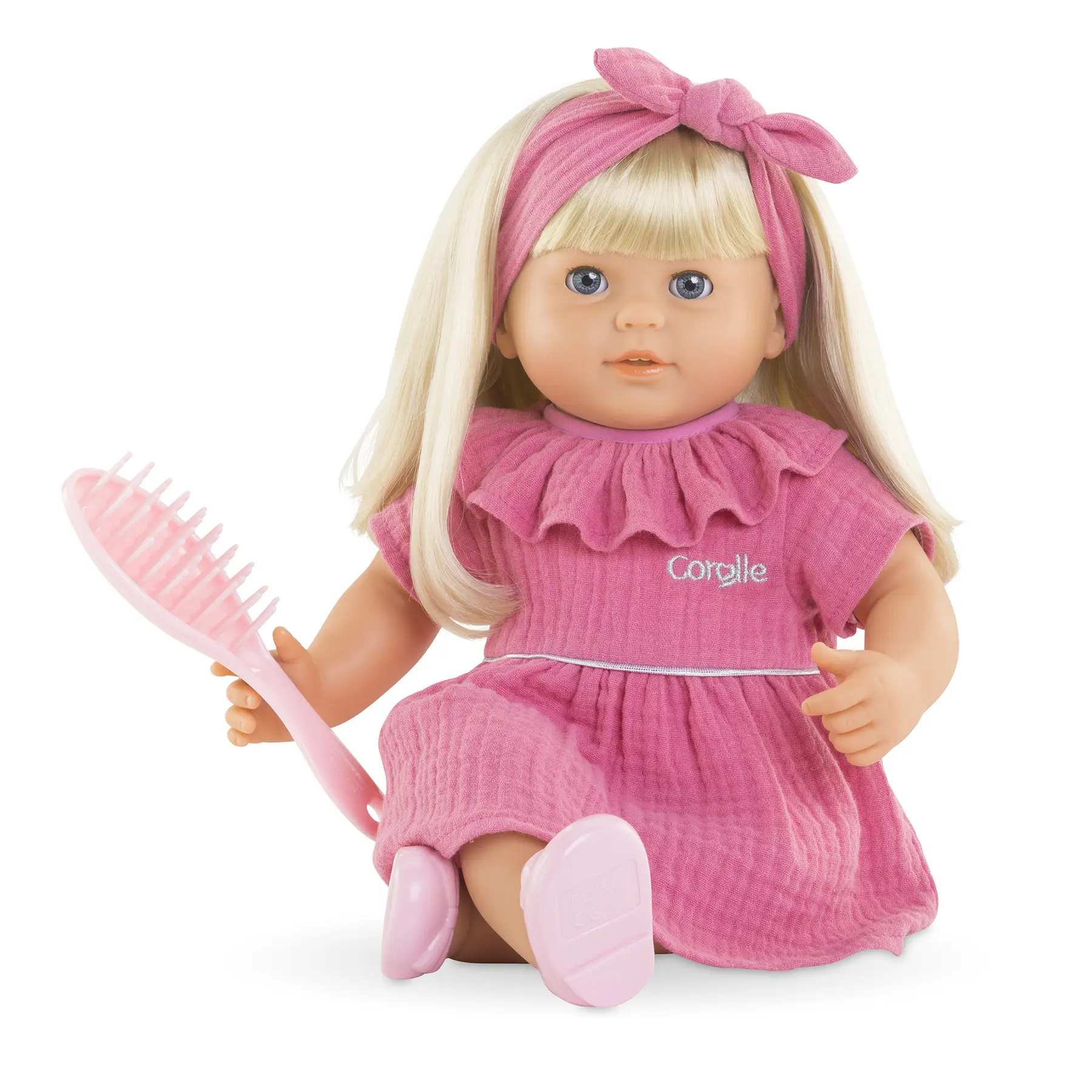 4062013130460 - Mon Grand Poupon Baby Doll with Long Hair - Jade 36cm