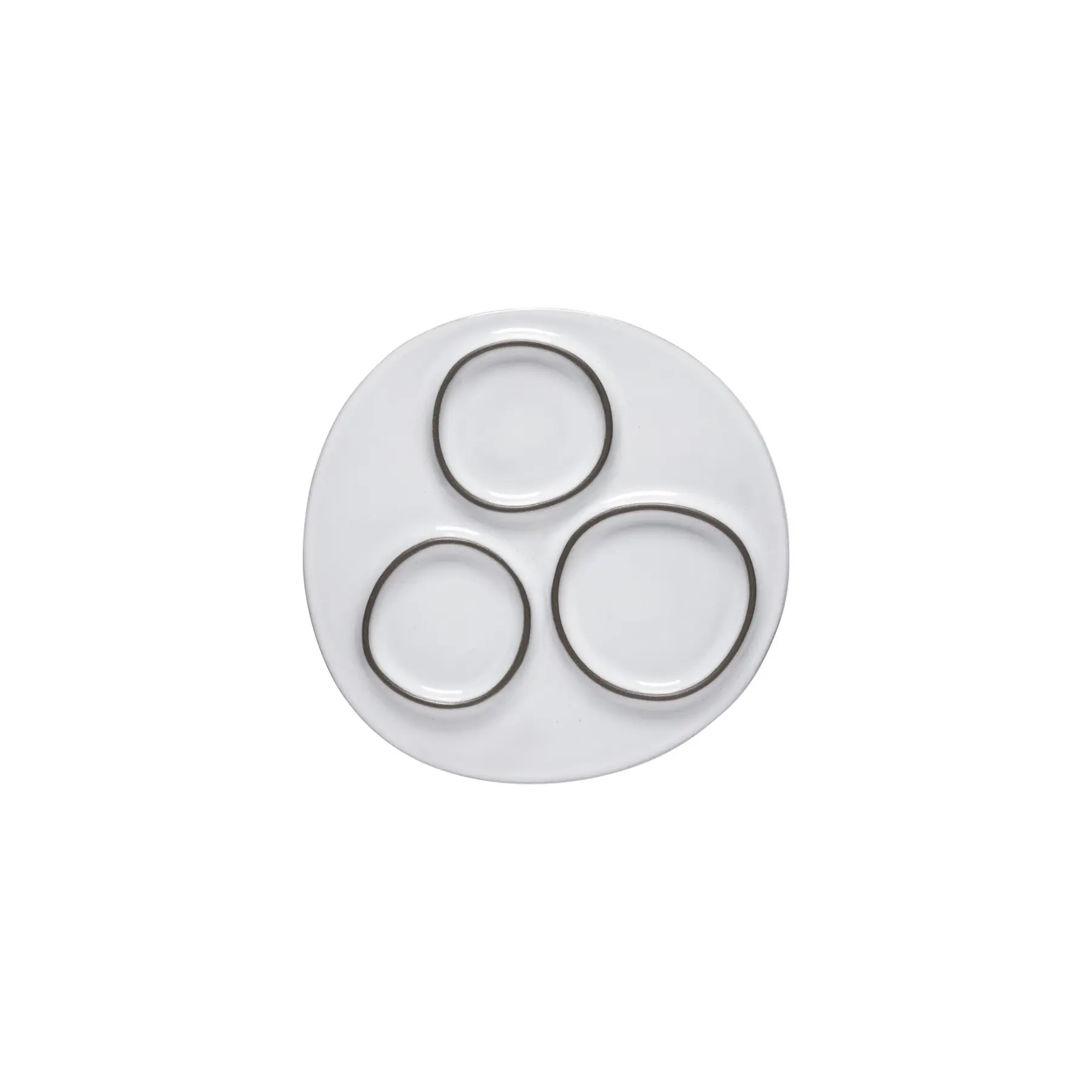 Runder Teller mit 3 Fächern Costa Nova (x6)