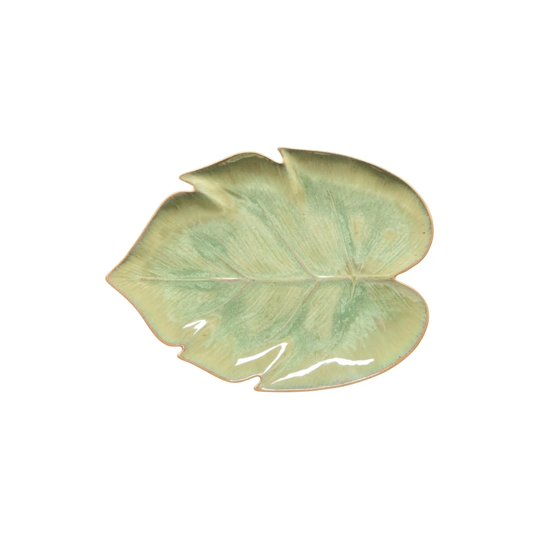 Assiette feuille de monstera Costa Nova Marrakesh (x2)