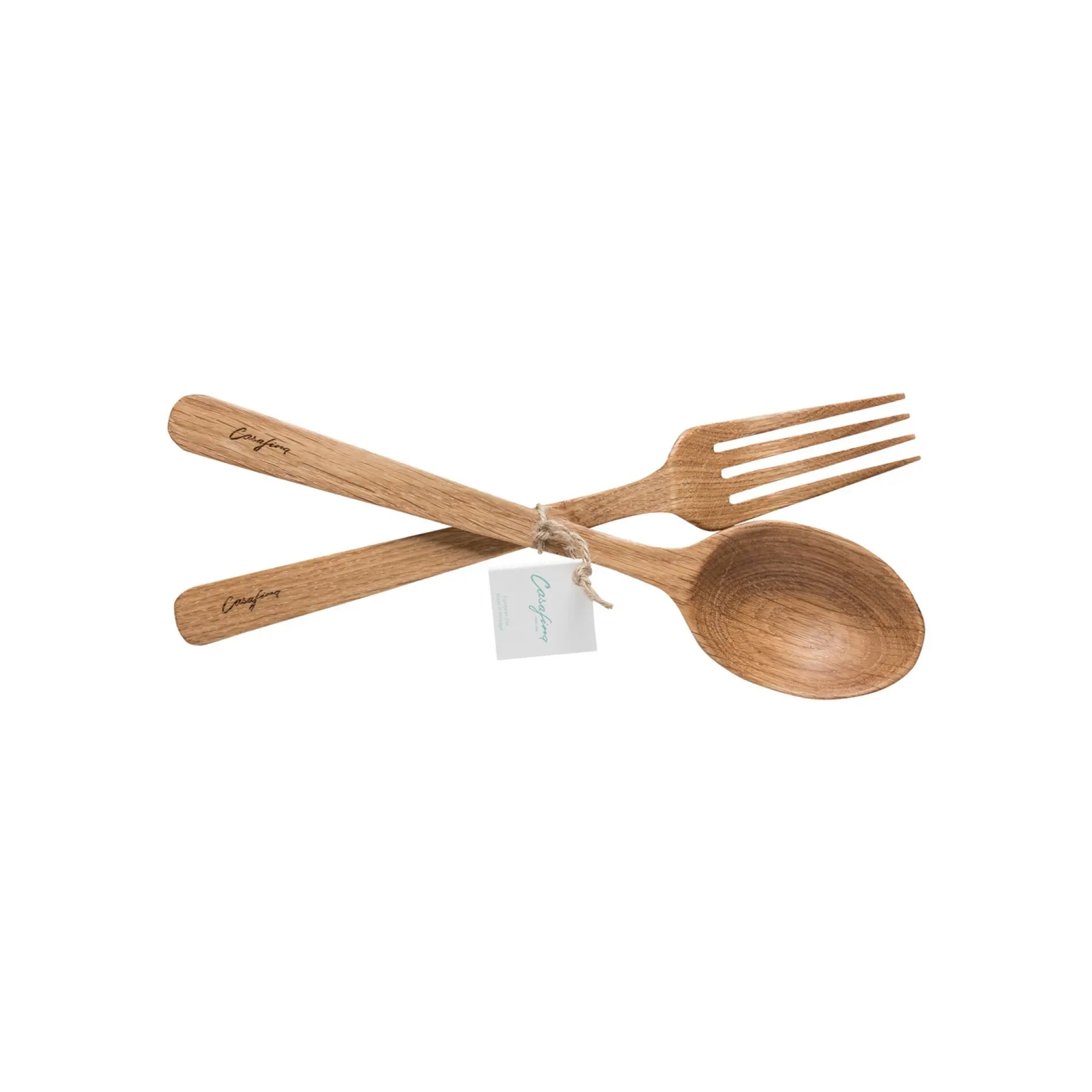 cuillère et fourchette en bois Costa Nova Oak Collection (x6)