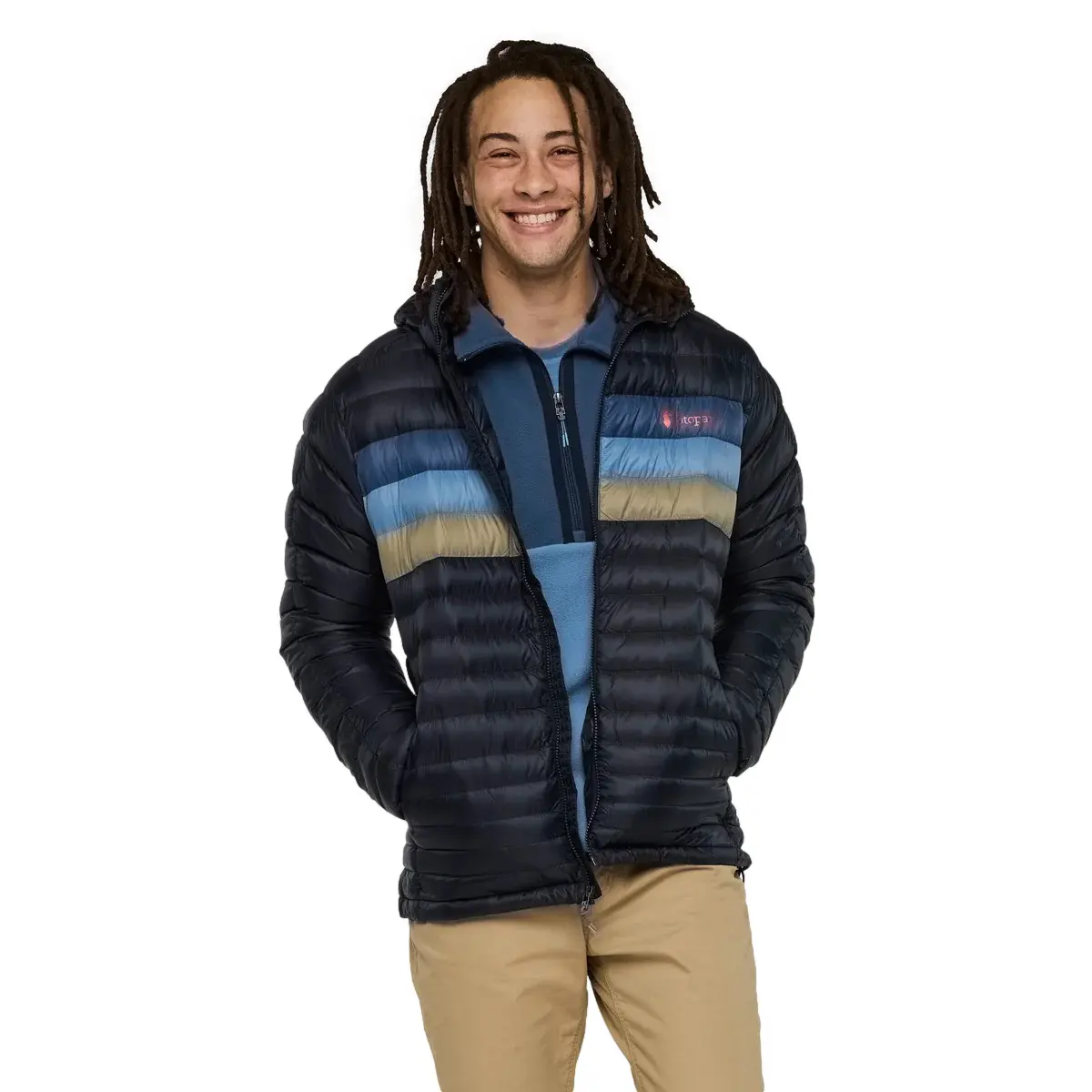 Cotopaxi Chaqueta con capucha de plumas Fuego