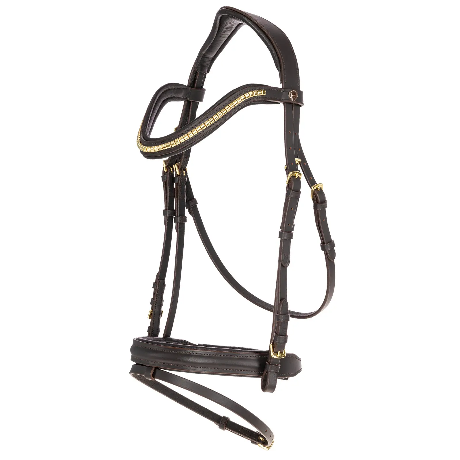 Comparer les prix de Bridon équitation muserolle combinée Covalliero Clincher