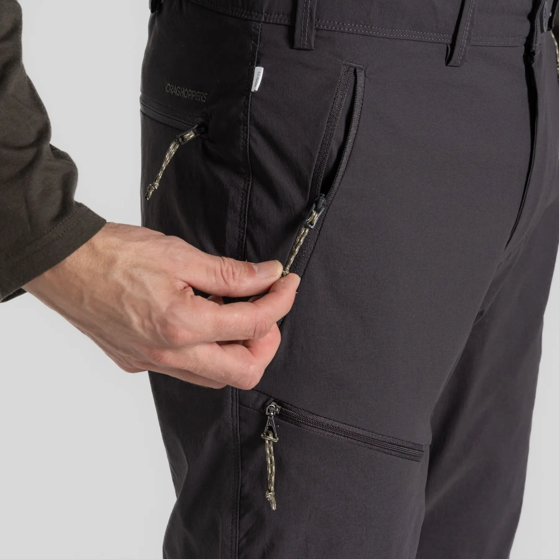 Pantalon De Pluie Convertible Craghoppers Homme – Noir, Taille S – Occasion Parfait état