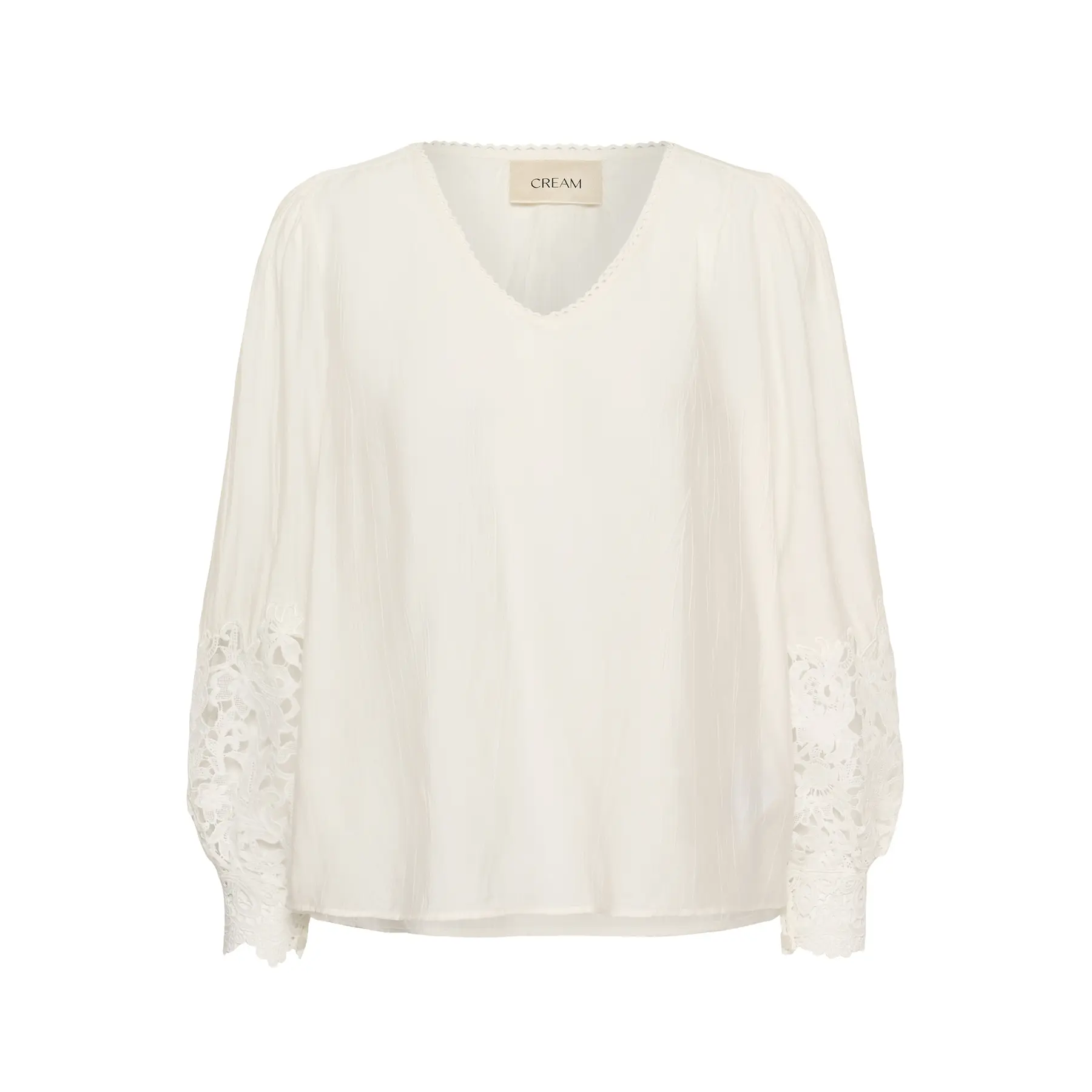 Langärmelige Bluse, Damen Cream Tina