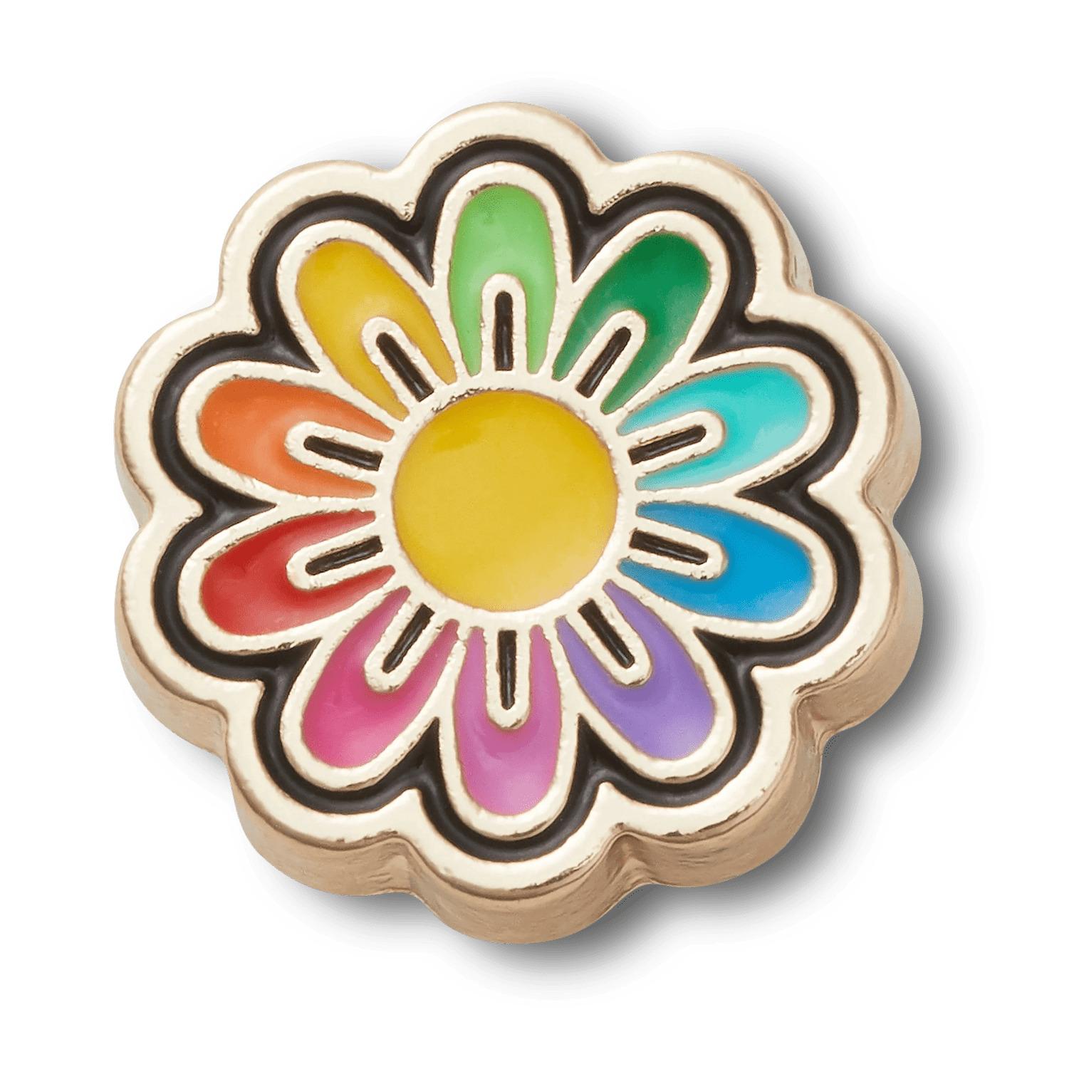 0196265645046 - Jibbitz Festival Gold Rainbow Daisy