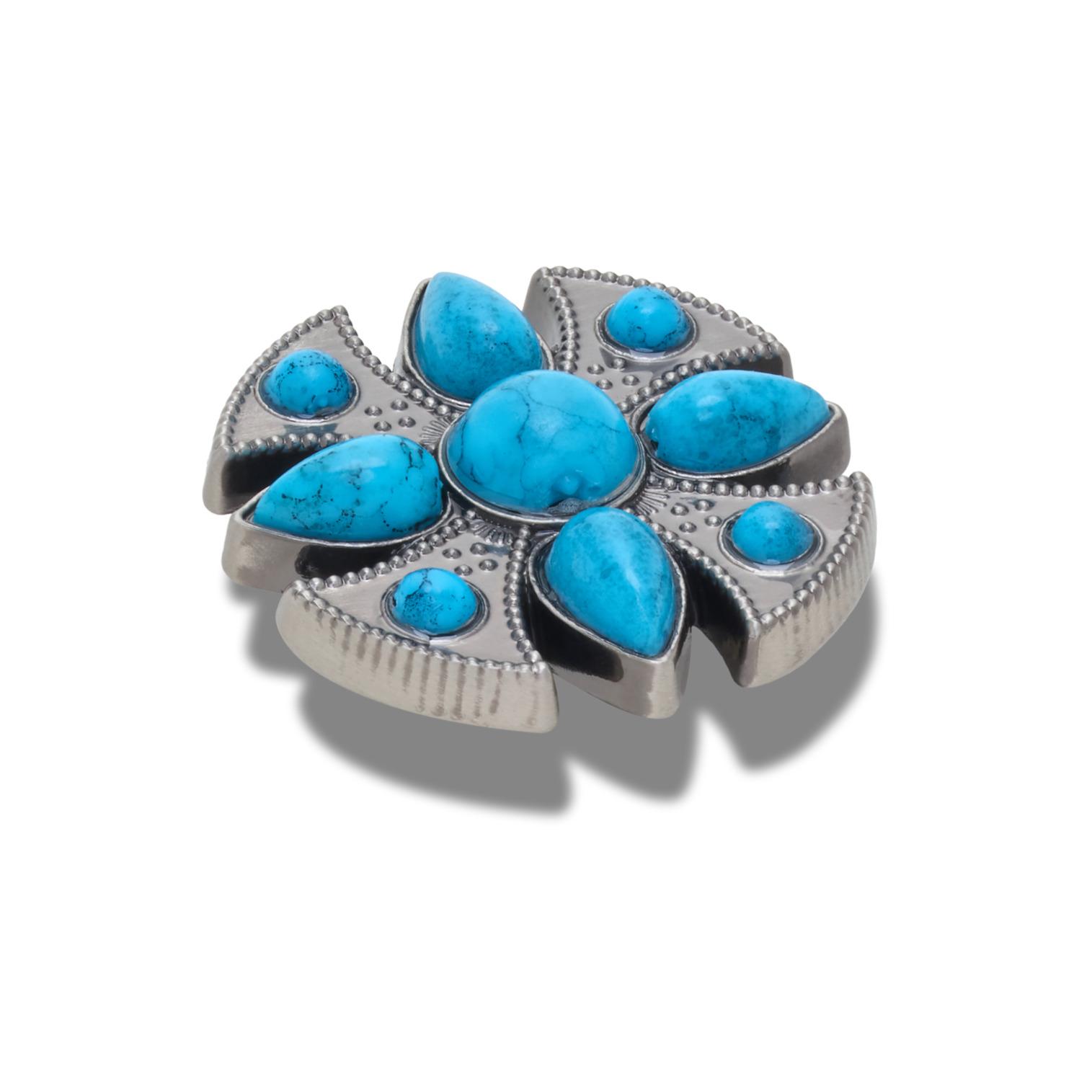 0198445297267 - Jibbitz SMT Turquoise Emblem 0198445297267 - Jibbitz SMT Turquoise Emblem