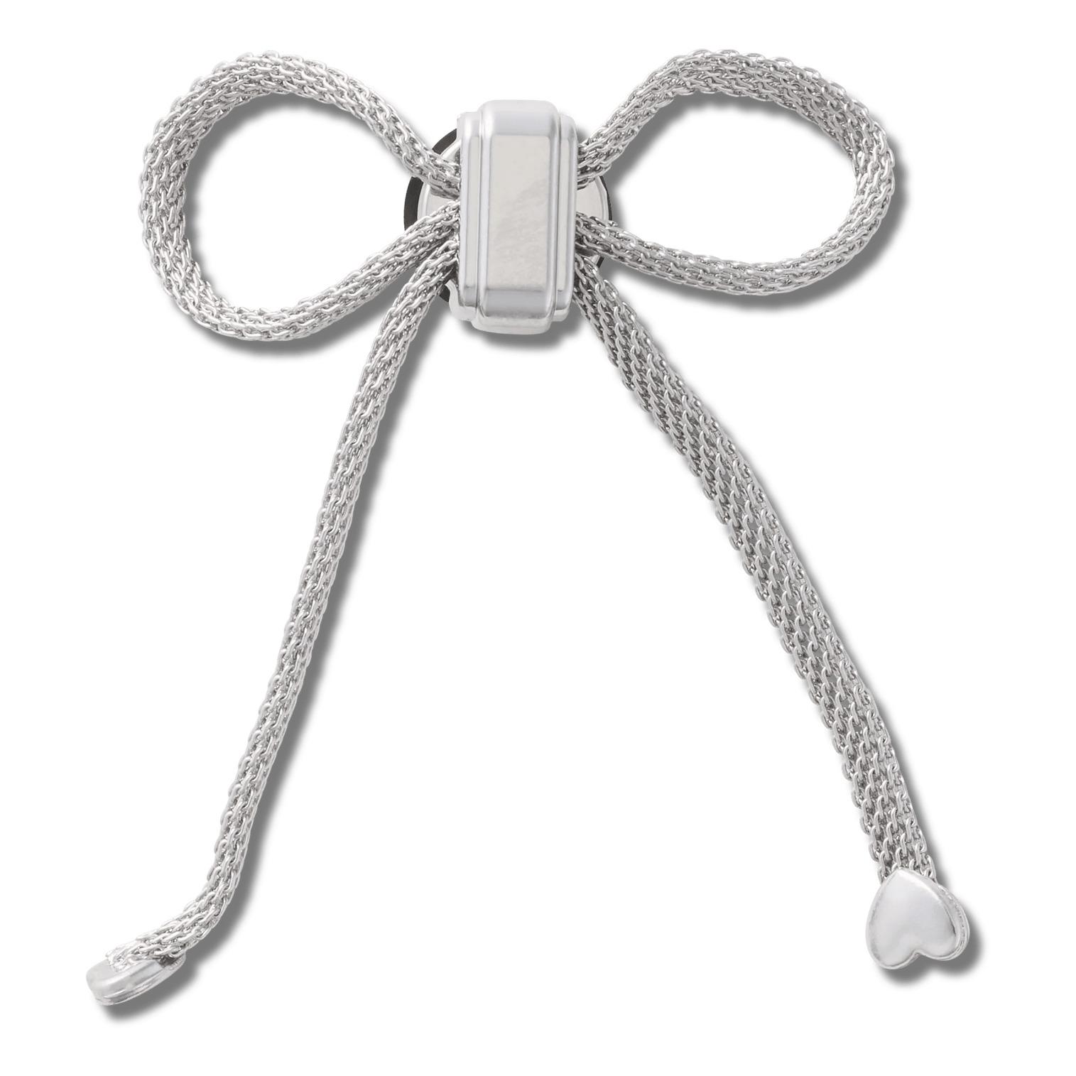 0198445308499 - Jibbitz Long Strand Silver Bow