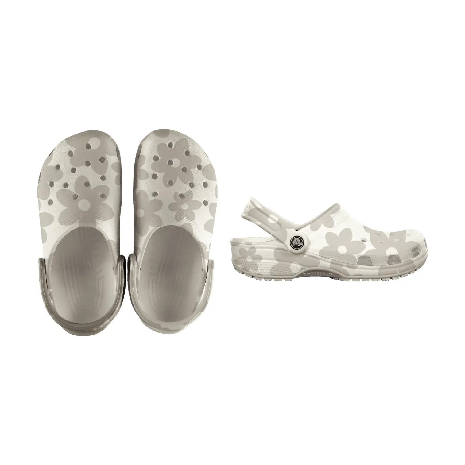 Crocs Classic Pop Petals Klompen Wit EU 37-38