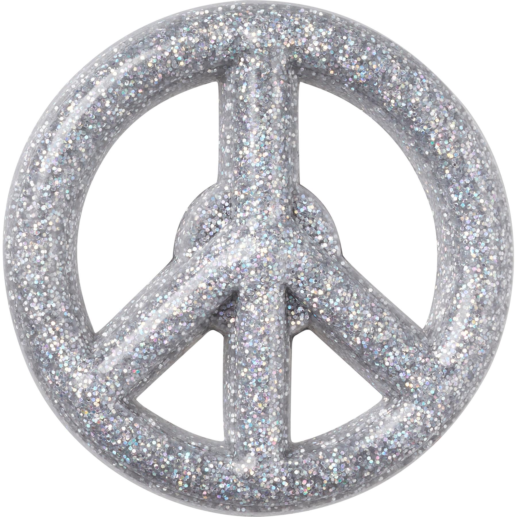 0196265121502 - Jibbitz Glitter Peace Sign