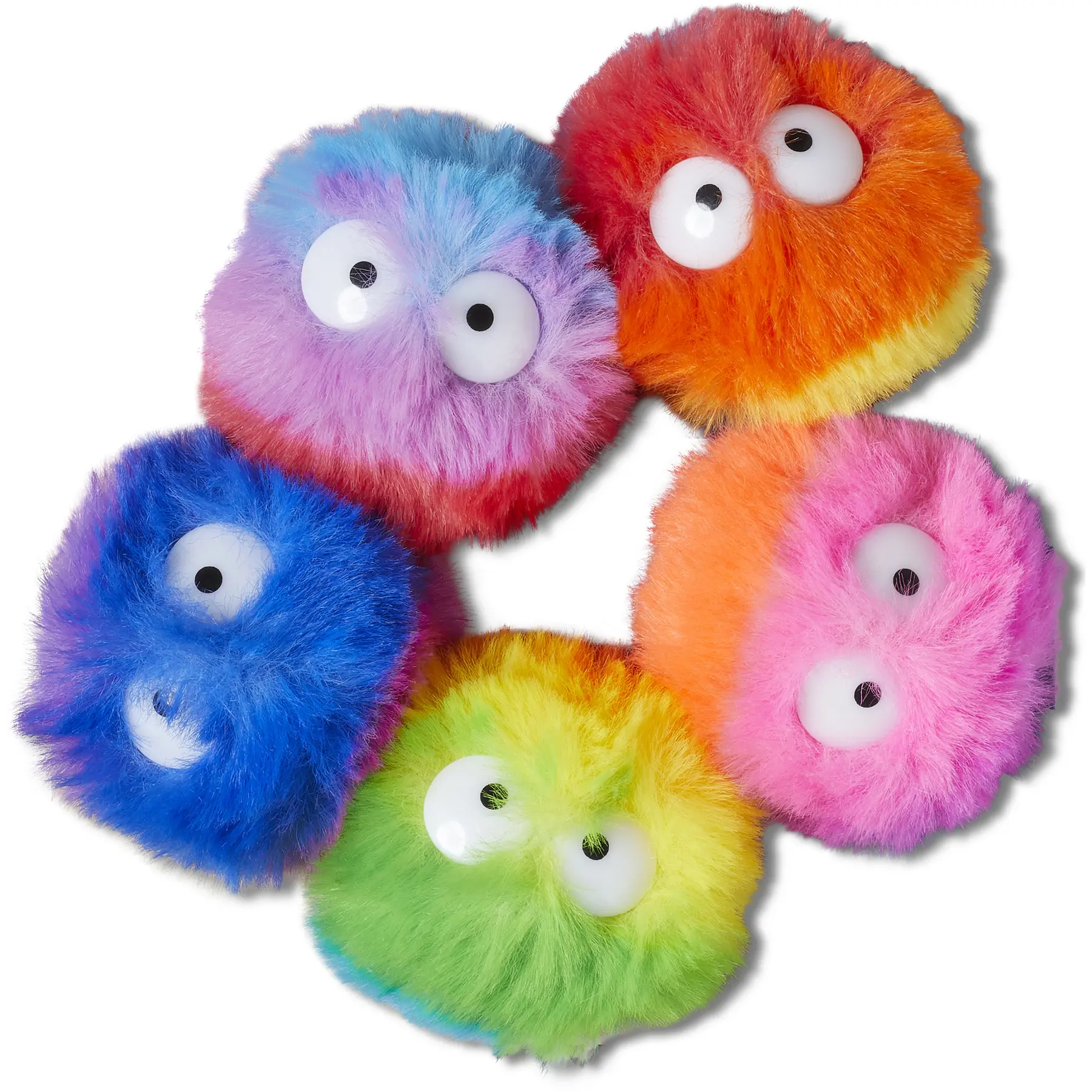 0196265284047 - Jibbitz Fuzzy Puff Characters (x5)