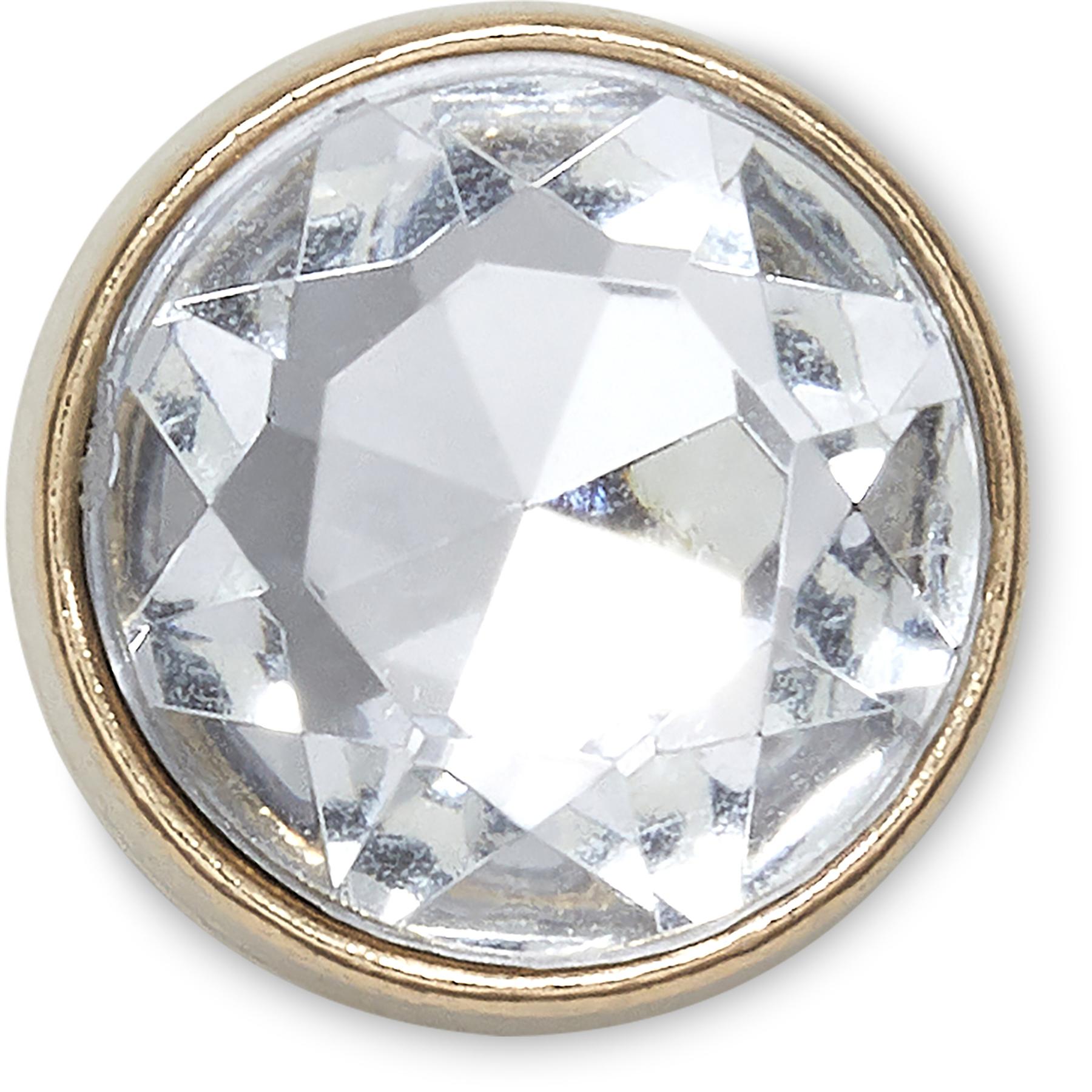 0196265300167 - Jibbitz Gold Clear Gem