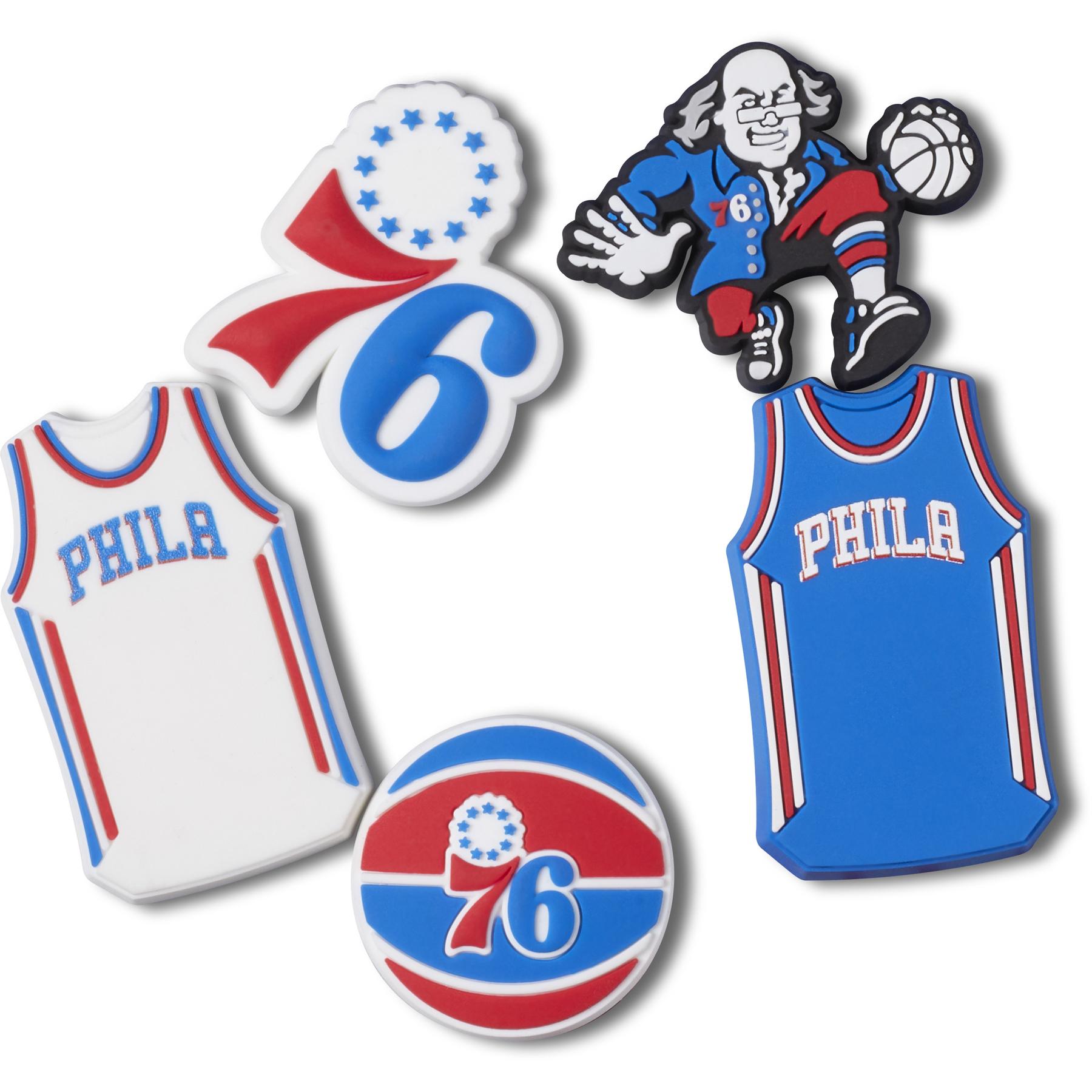 0196265356997 - Jibbitz NBA Philadelphia 76ers (x5)