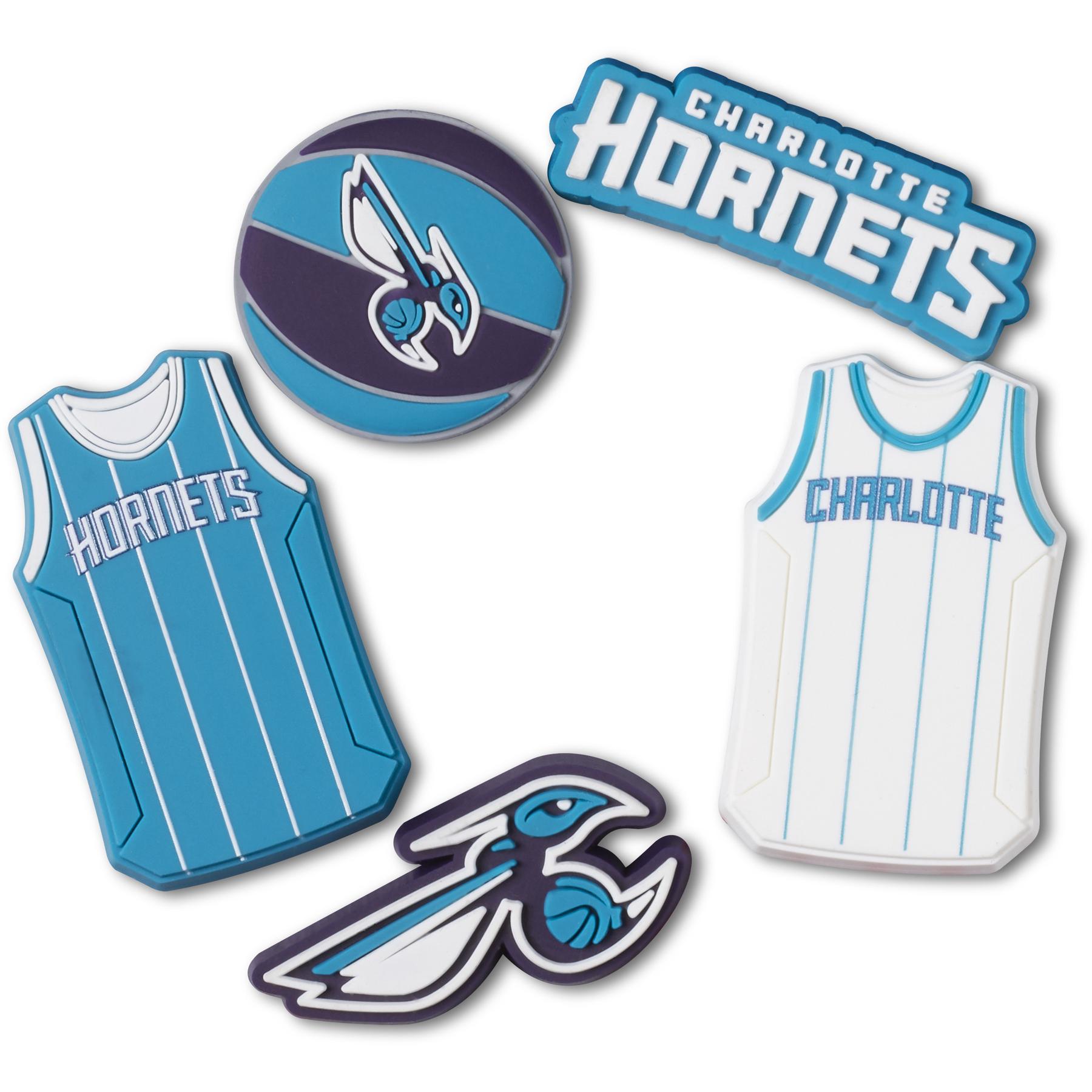 0196265357031 - Jibbitz NBA Charlotte Hornets (x5)