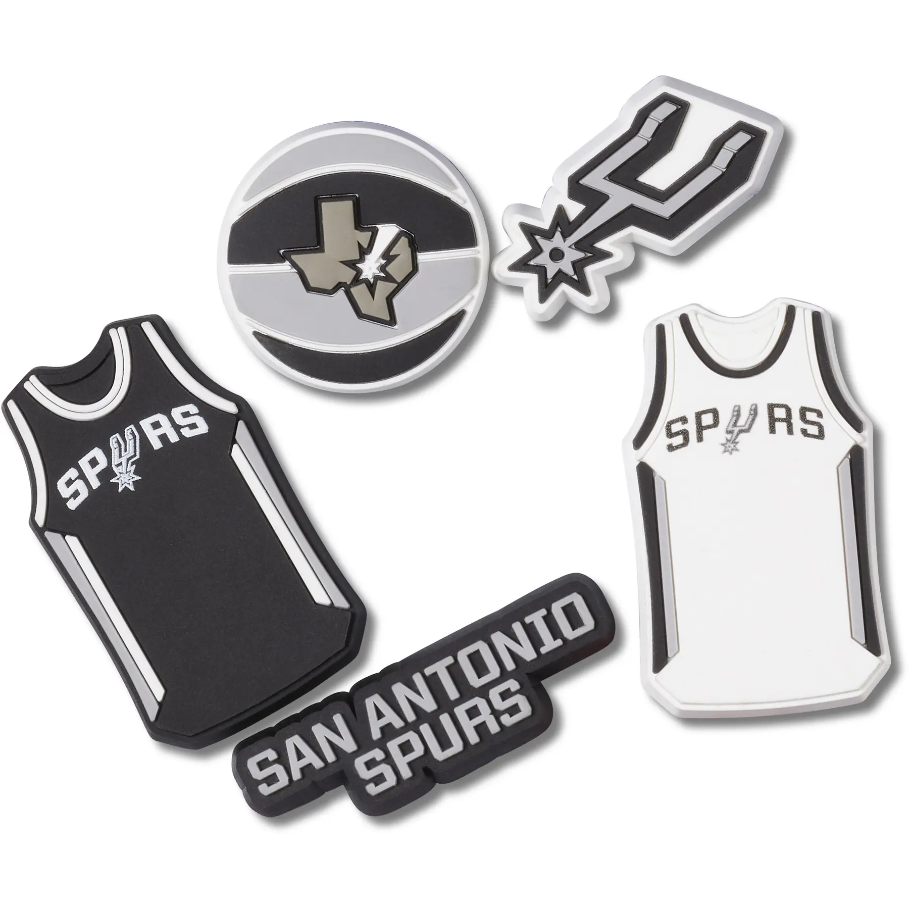 Crocs Gris Jibbitz Nba San Antonio Spurs