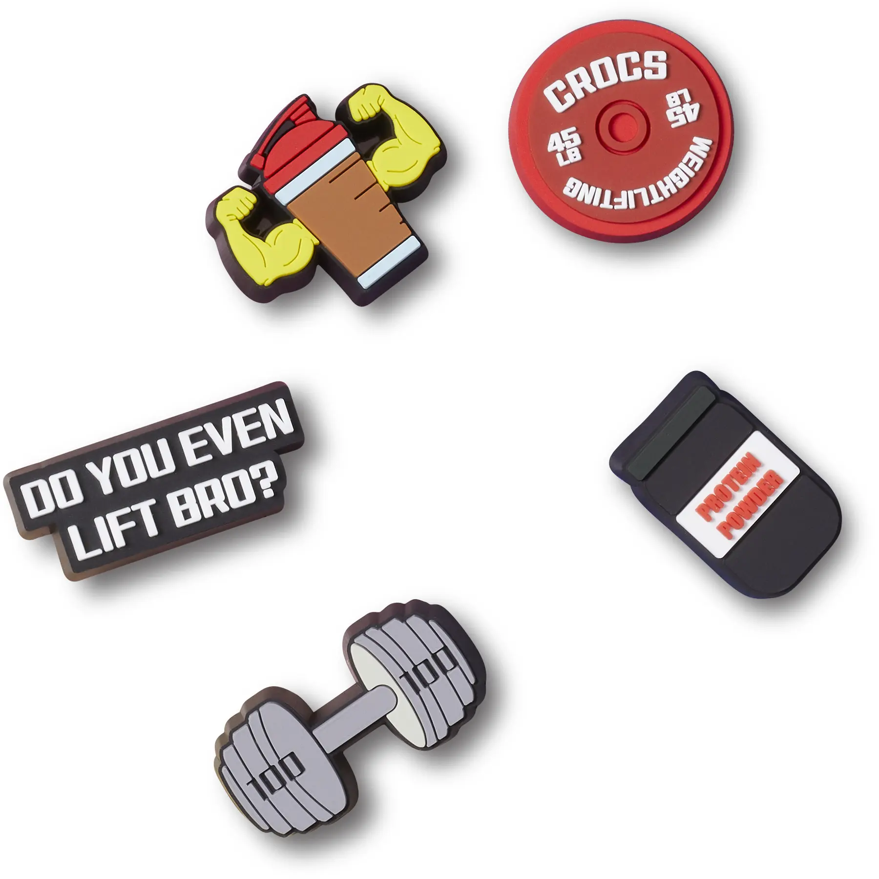 0196265527663 - Jibbitz Weightlifting (x5)