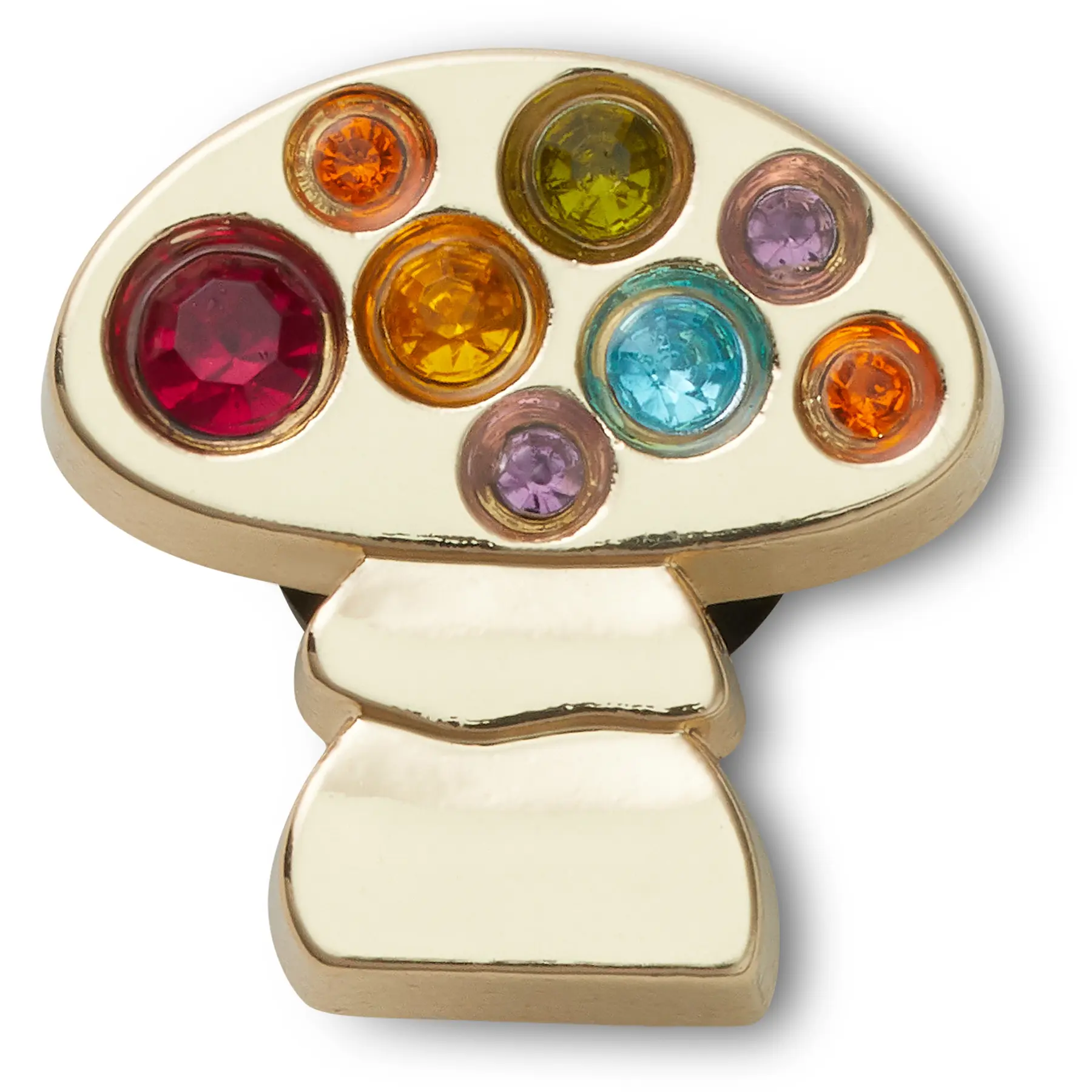 Jibbitz Crocs Festival Gold Rainbow Mushroom