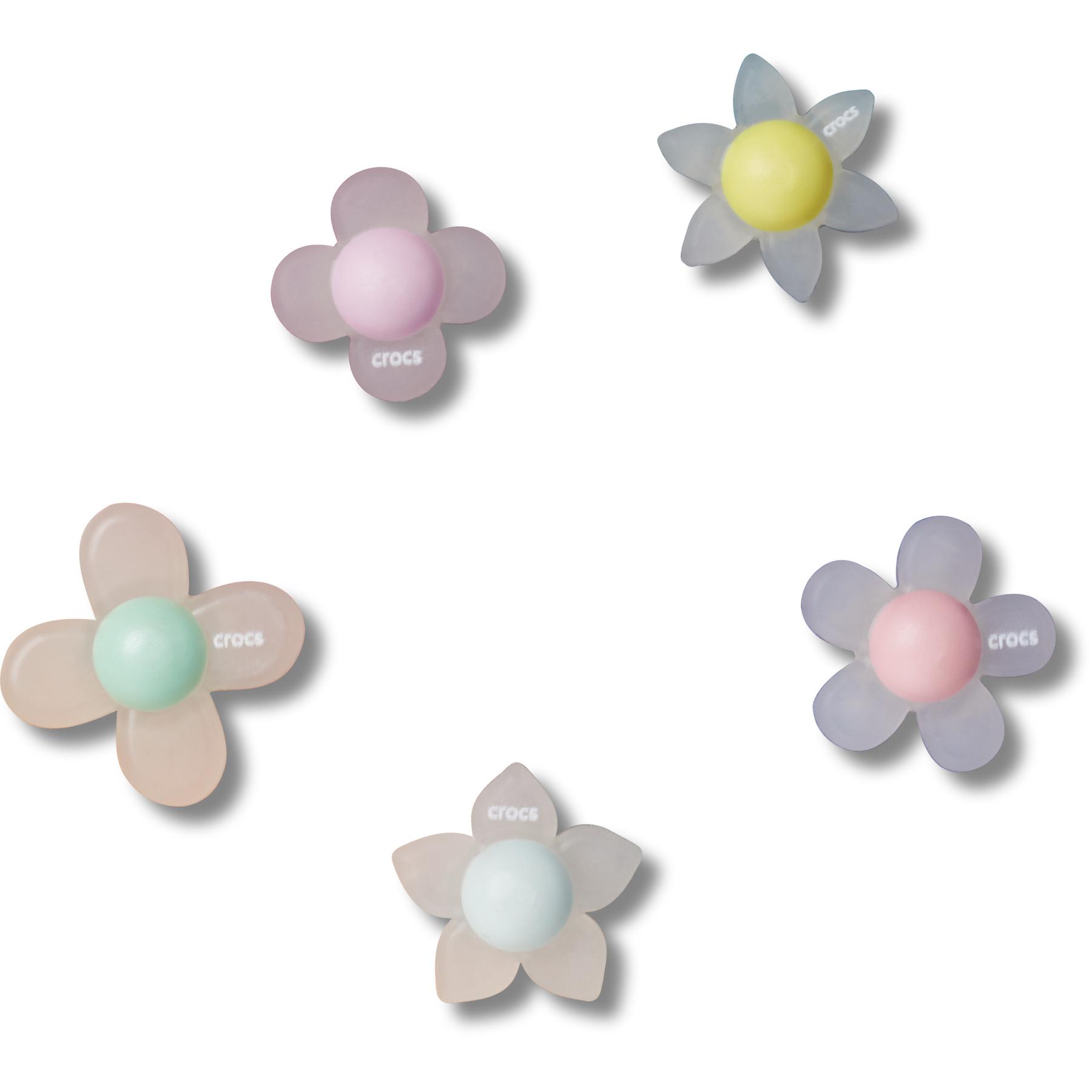 0198445127403 - Jibbitz Iridescent Flowers (x5)