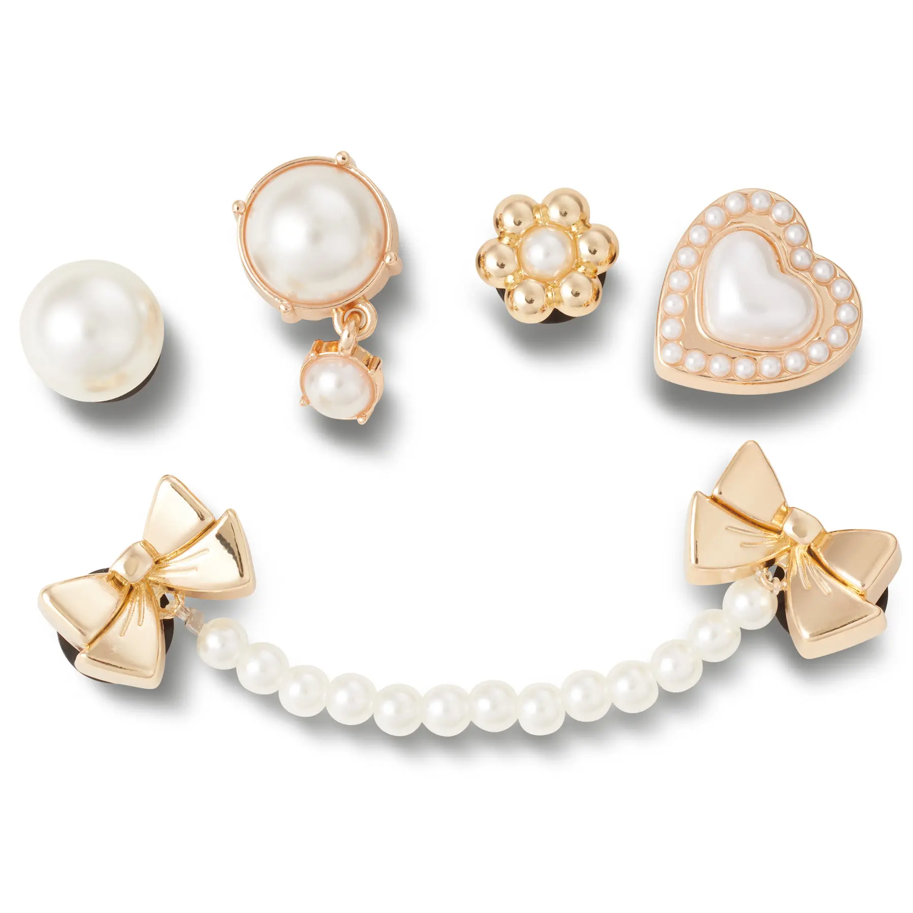 0198445128646 - Jibbitz Pearly Gold (x5)