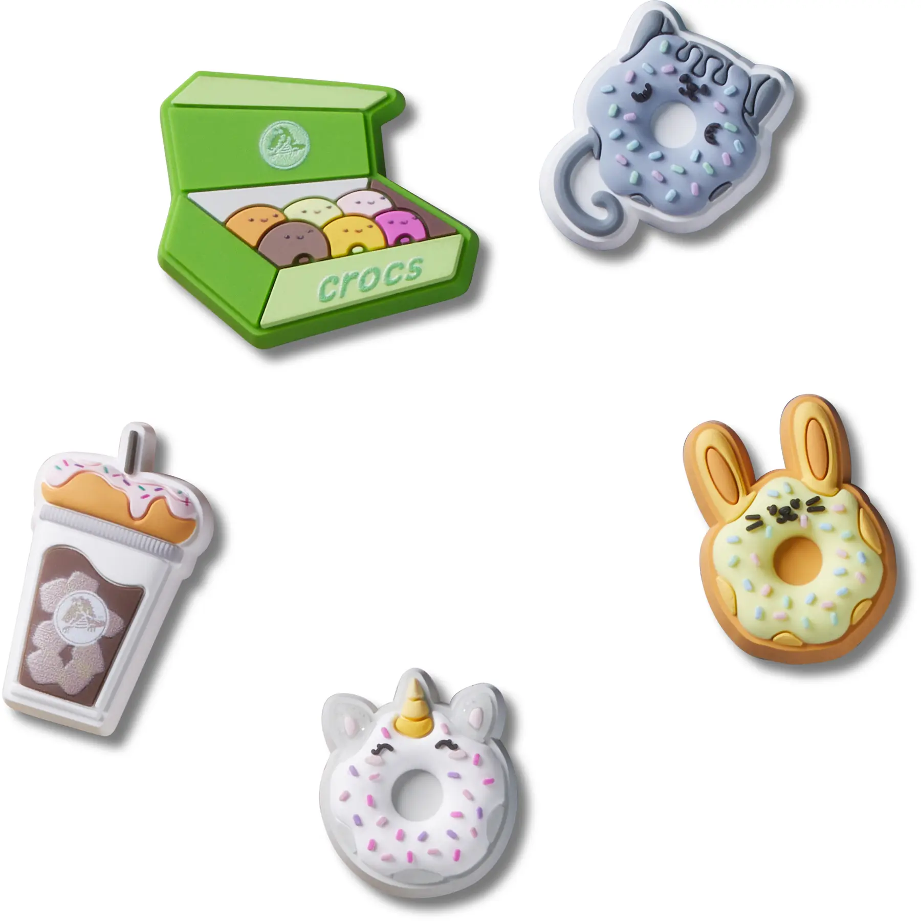 0198445129216 - Jibbitz Coffee and Donuts (x5)