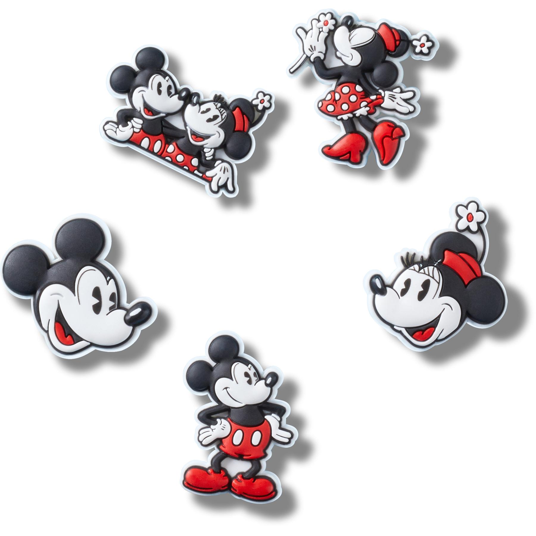 0198445186714 - Jibbitz Mickey and Minnie PVC (x5)