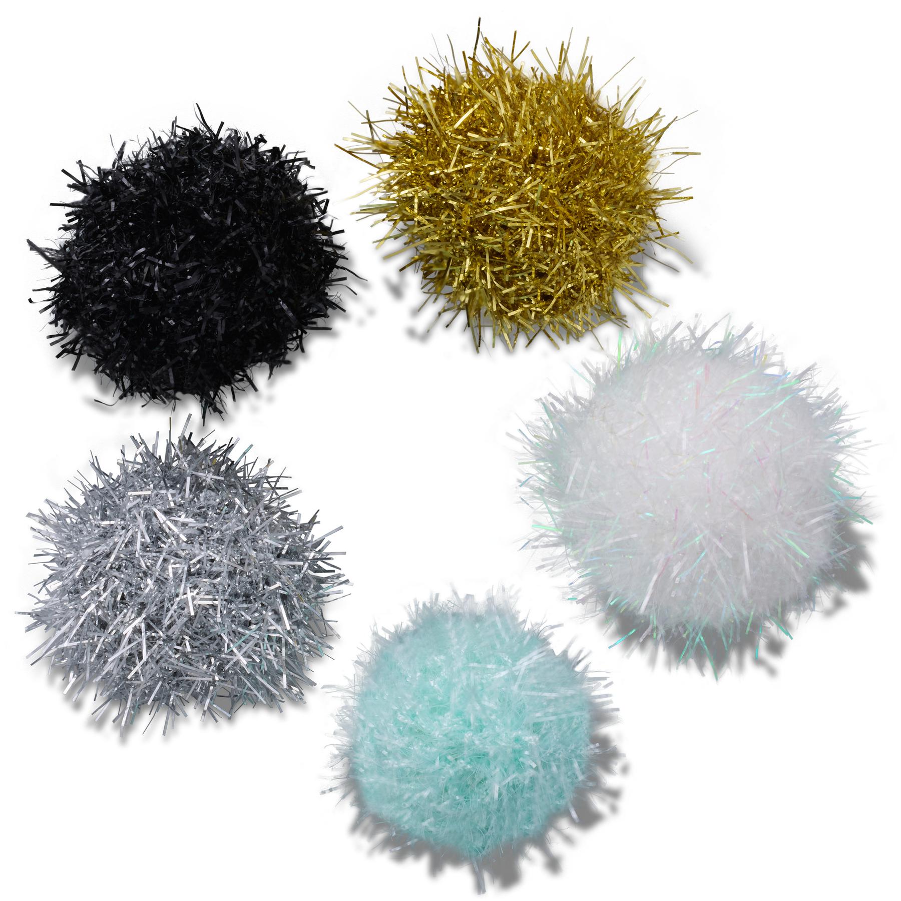 0198445295706 - Jibbitz Tinsel Pom (x5)
