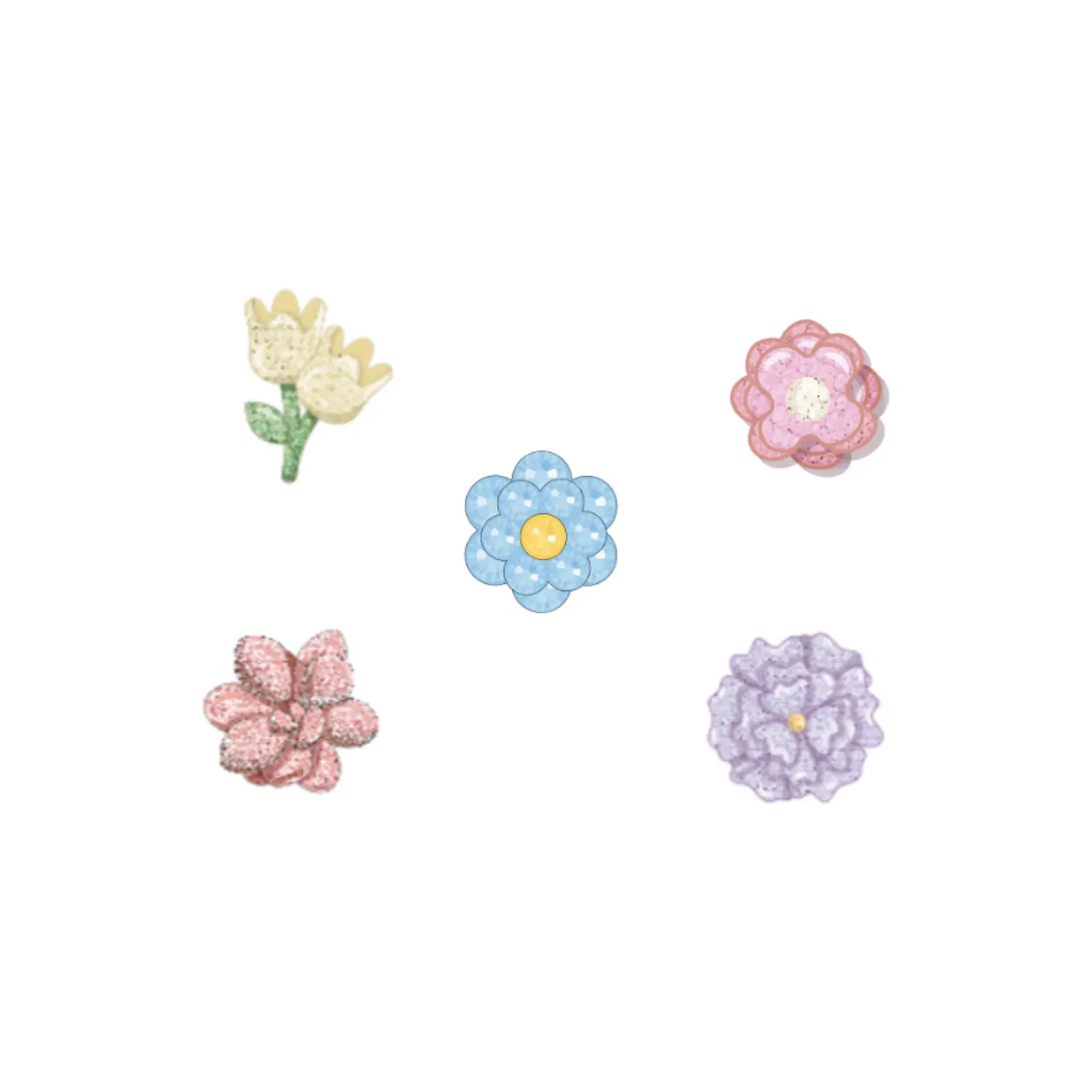 Image of Jibbitz Crocs Beaded Flowers (x5)