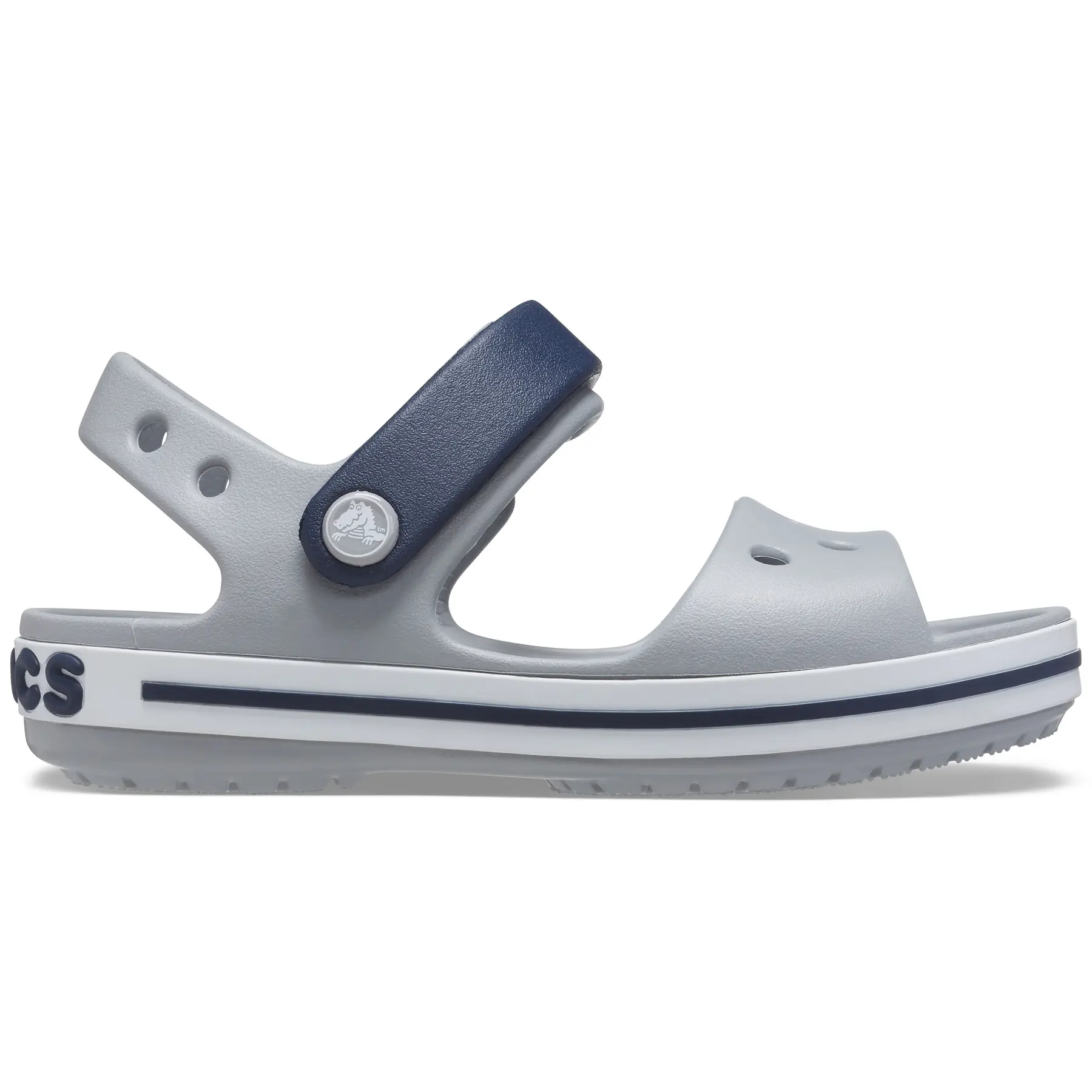 0191448656758 - crocs Kinder Sandalen CROCBAND blau grau 0191448656758 - crocs Kinder Sandalen CROCBAND blau grau