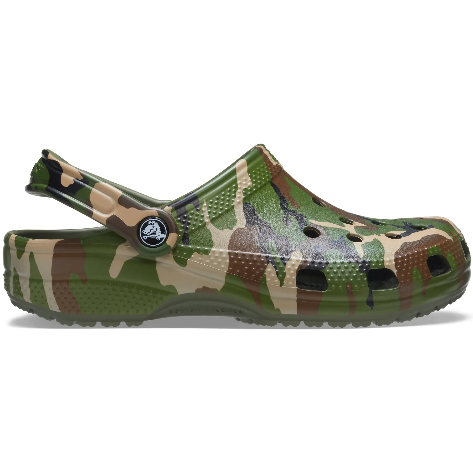 classic printed camo clog