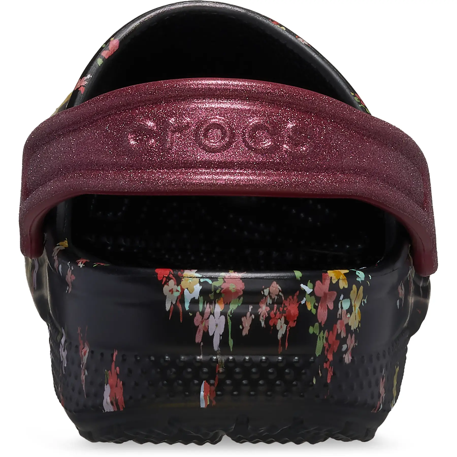 CROCS classic retro floral clog in burgundy multicolored‎ floral Crocs Kids main image 4
