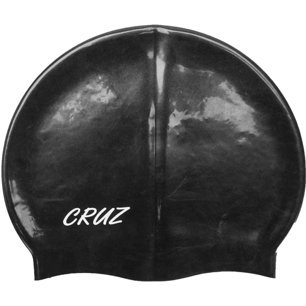 Cruz Unisex Noir Silicone Bathing Cap