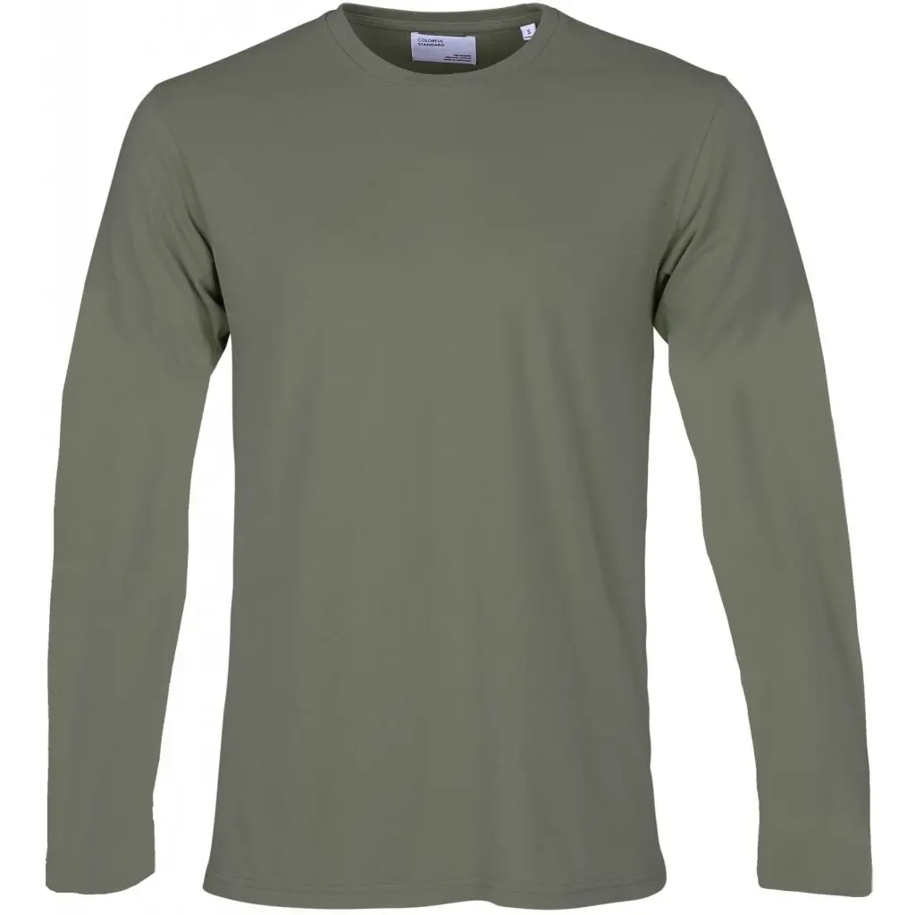 T-shirt met lange mouwen Colorful Standard Classic Organic dusty olive