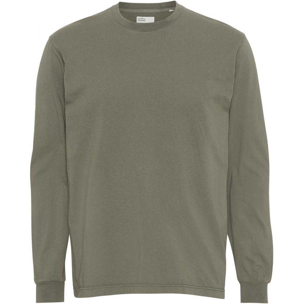 5602991056346 - T-Shirt langarm Organic oversized dusty olive