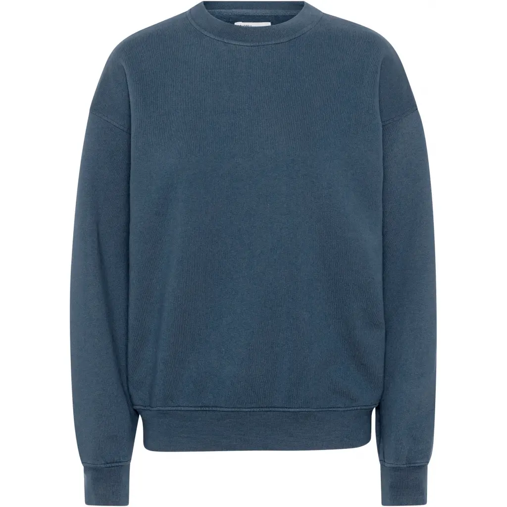 5602991059538 - Sweatshirt mit Rundhalsausschnitt Organic oversized petrol blue
