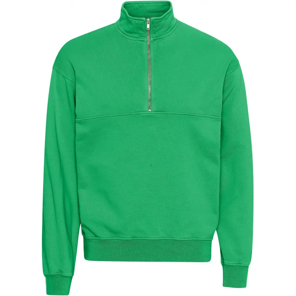 5602991061340 - Sweatshirt 1 4 Reißverschluss Organic kelly green